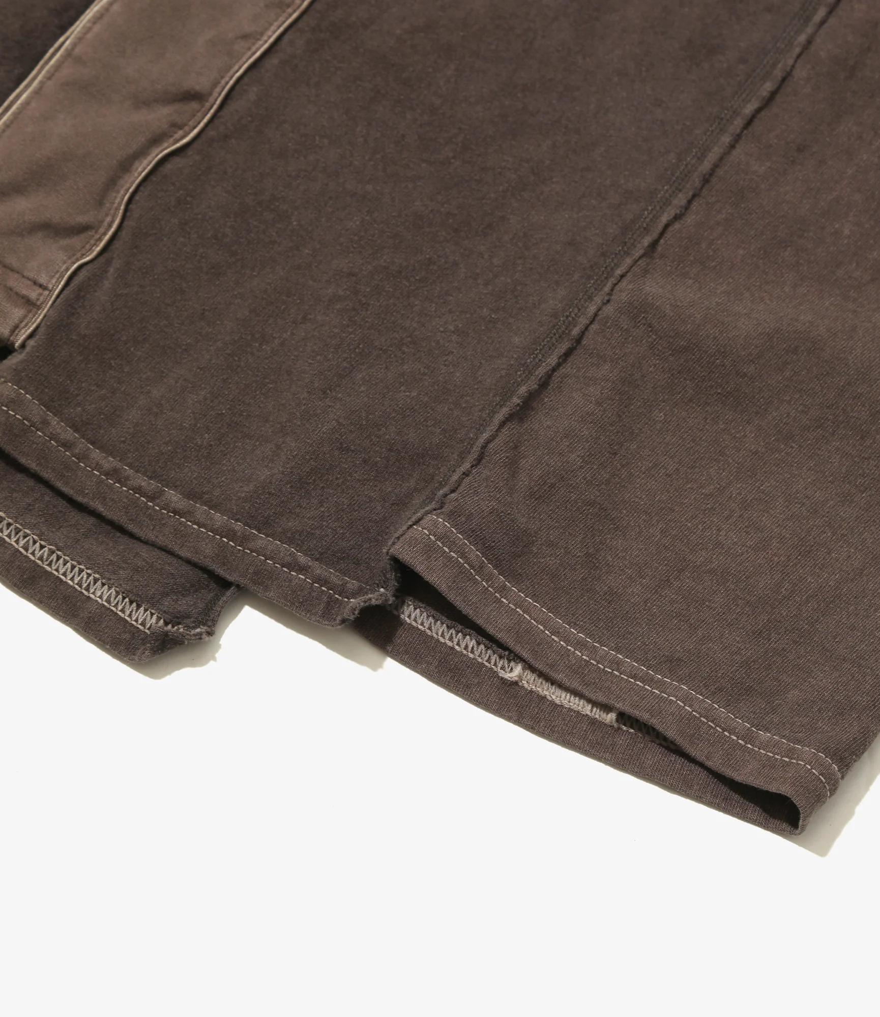 3 Cut Wide Baseball Tee - Brown - Over Dye - Image 3
