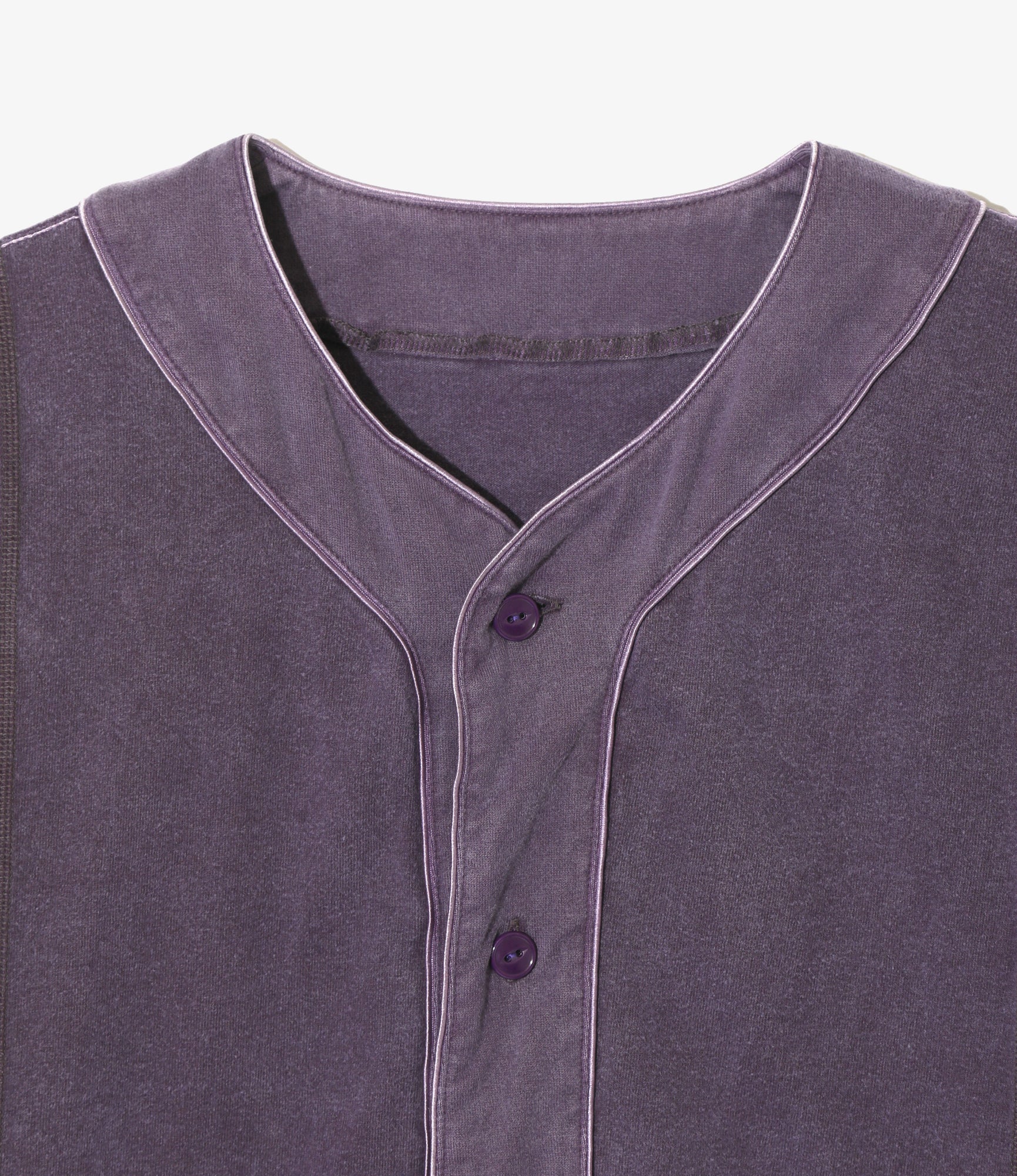 3 Cut Wide Baseball Tee - Purple - Over Dye - Image 2