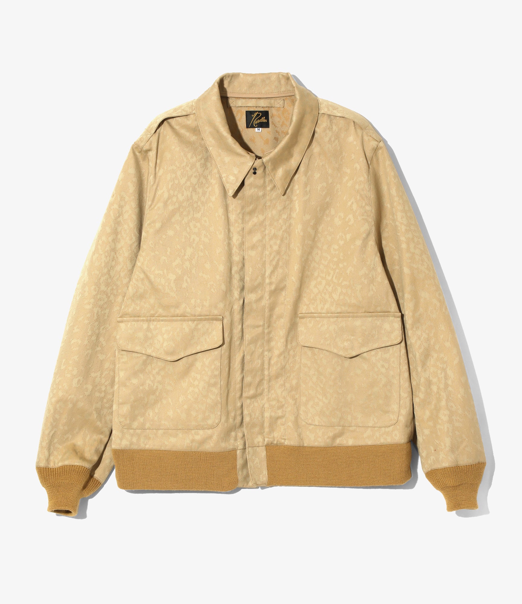 A-2 Jacket - Khaki - Cotton Leopard Jq