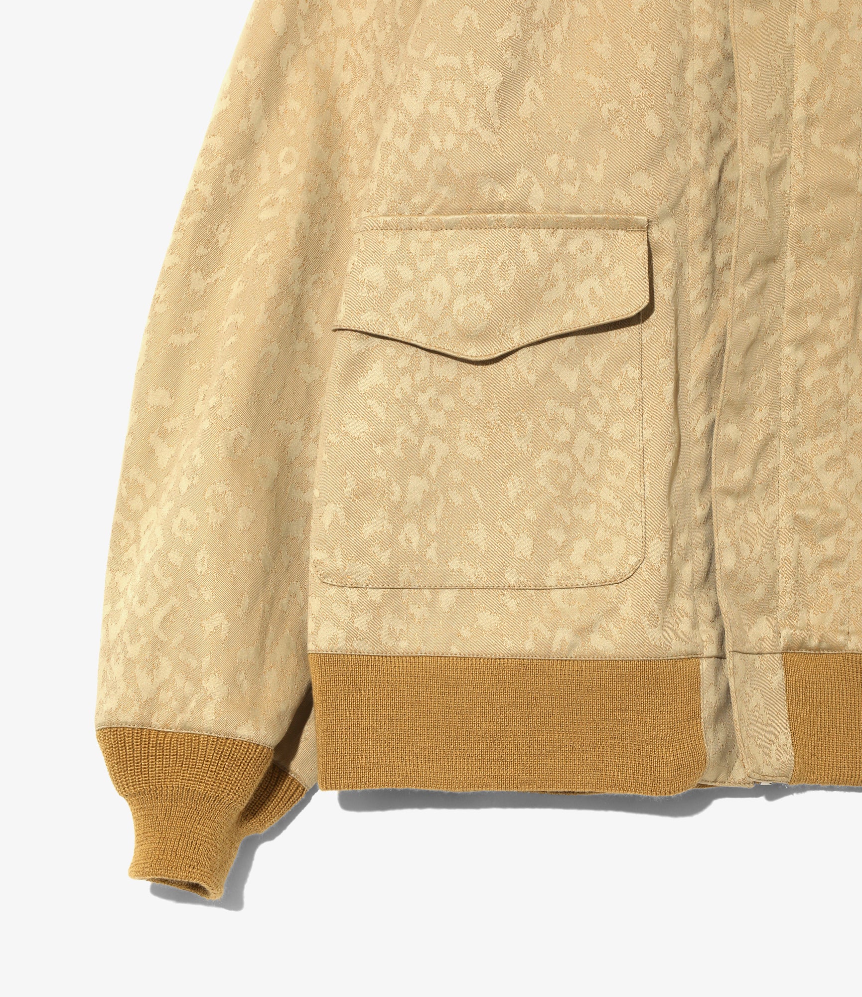 A-2 Jacket - Khaki - Cotton Leopard Jq - Image 4