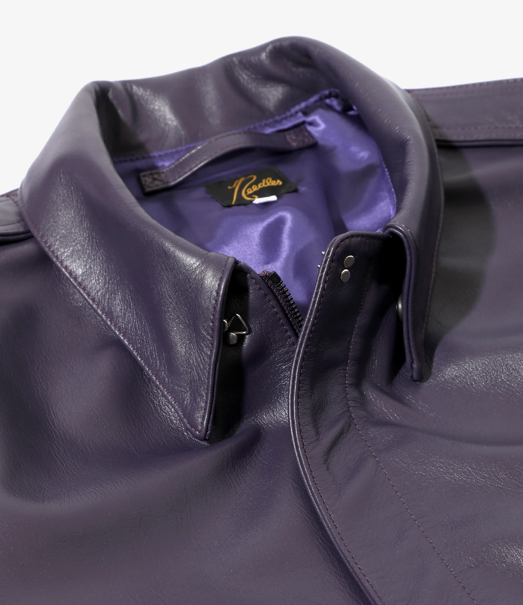 A-2 Jacket - Purple - Cowhide Lthr. - Image 2