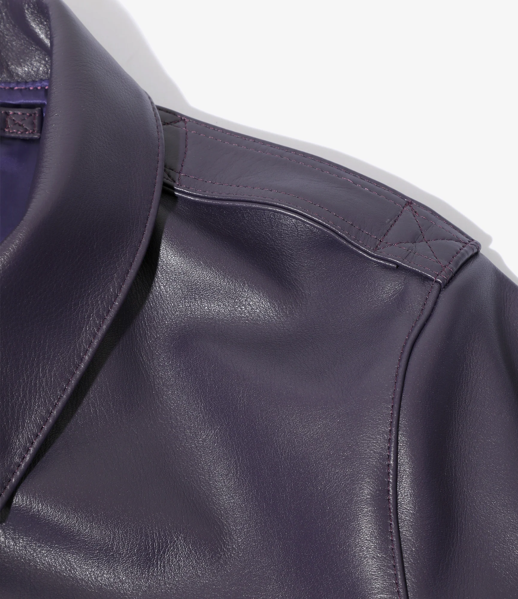 A-2 Jacket - Purple - Cowhide Lthr. - Image 3