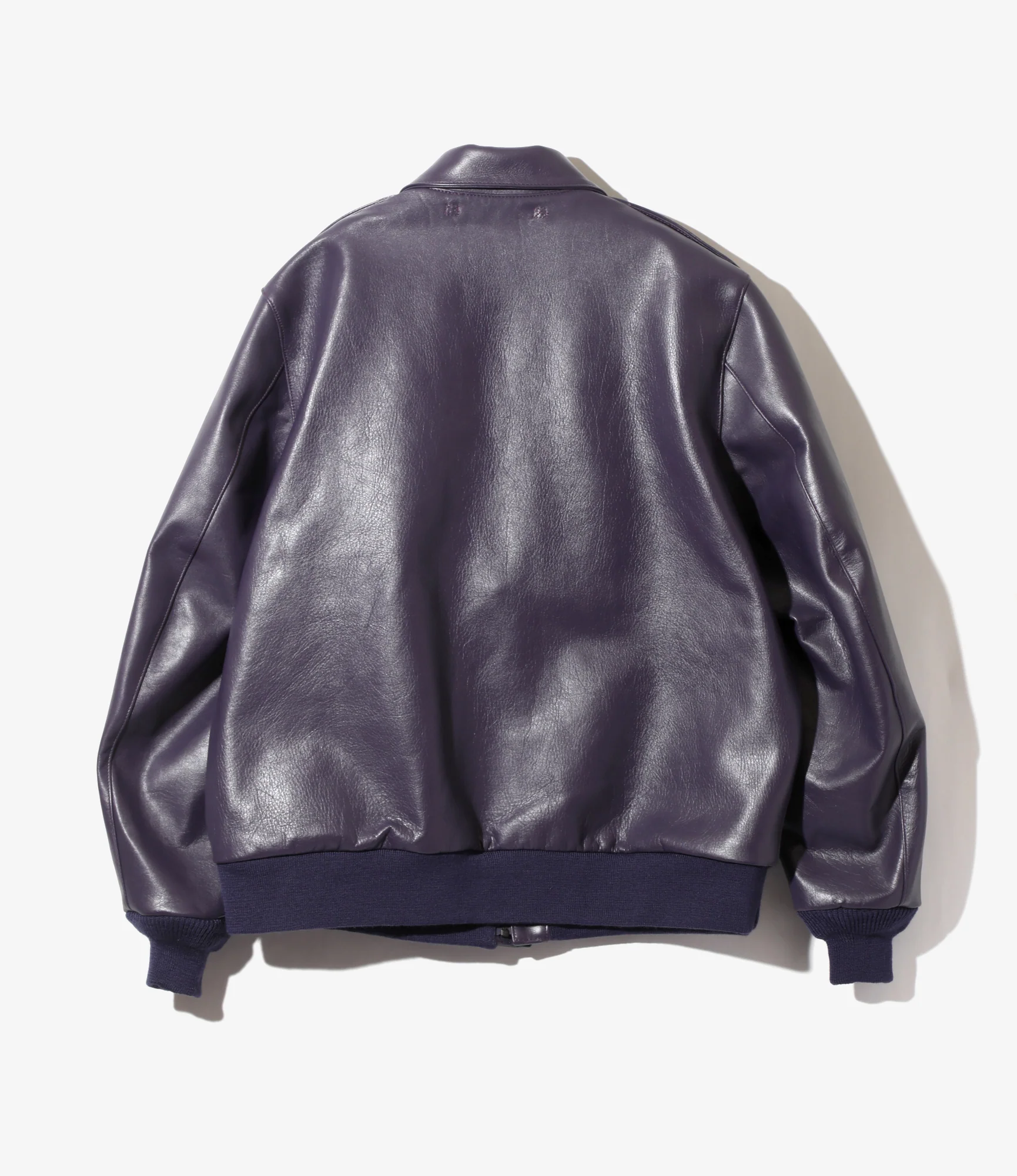 A-2 Jacket - Purple - Cowhide Lthr. - Image 7