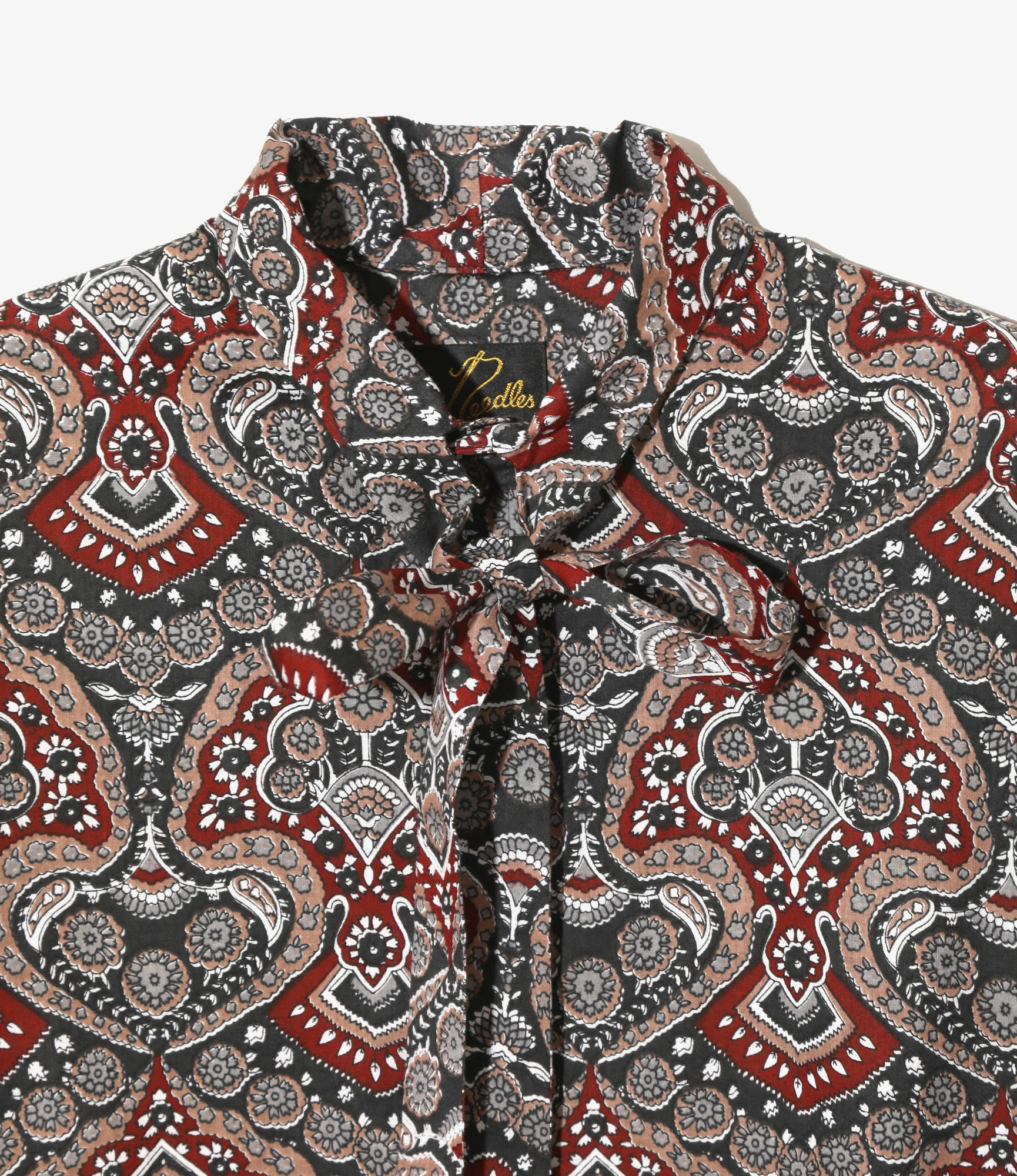 Ascot Collar Dress - Arabesque - Printed Cotton Lawn - Image 2