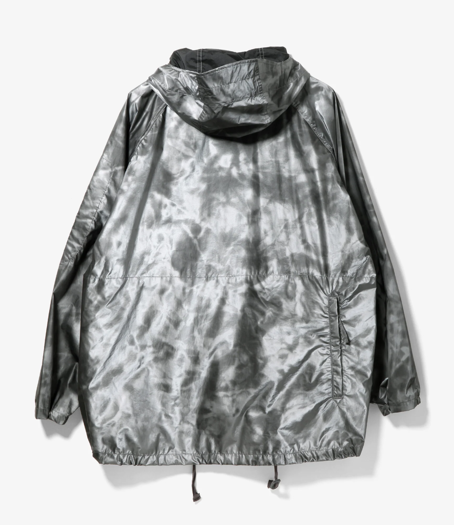 Atlantic Parka - Silver Nylon Shadow Print - Image 4