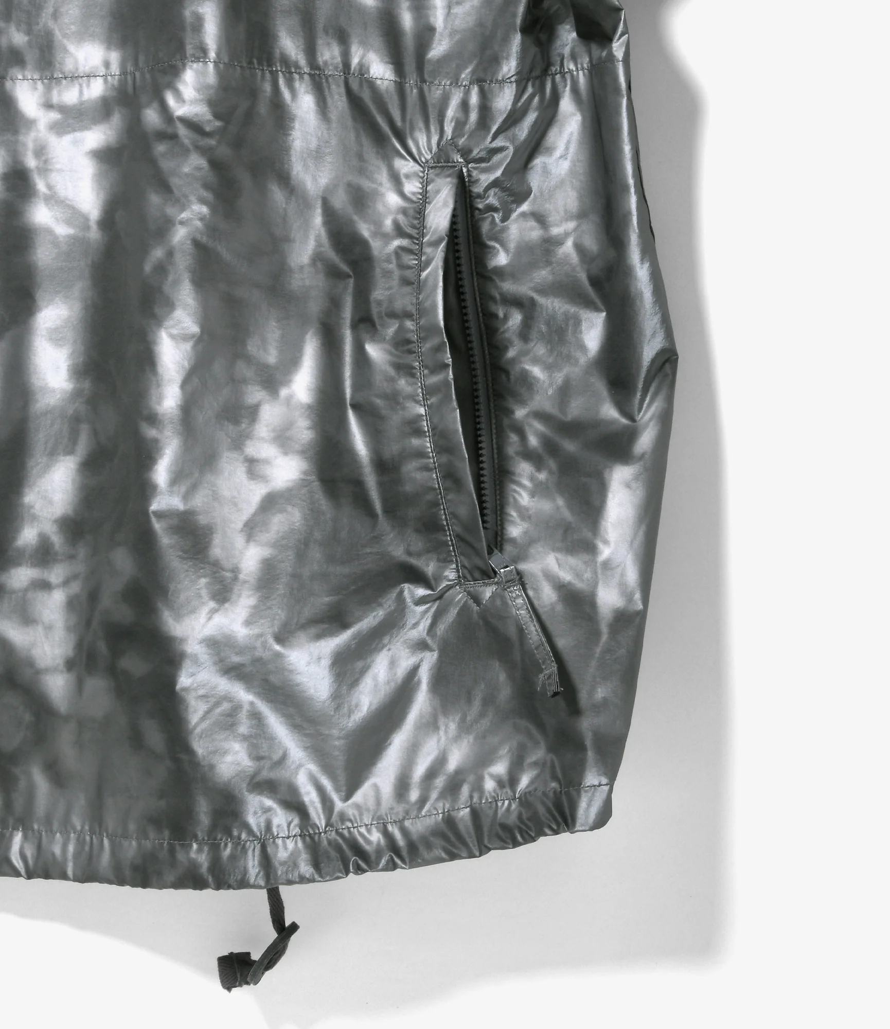 Atlantic Parka - Silver Nylon Shadow Print - Image 5