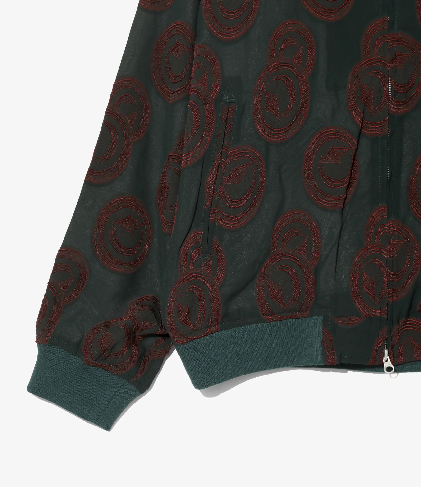 BB Jacket - Green / Bordeaux- R/PE Ring Cut Jq - Image 3