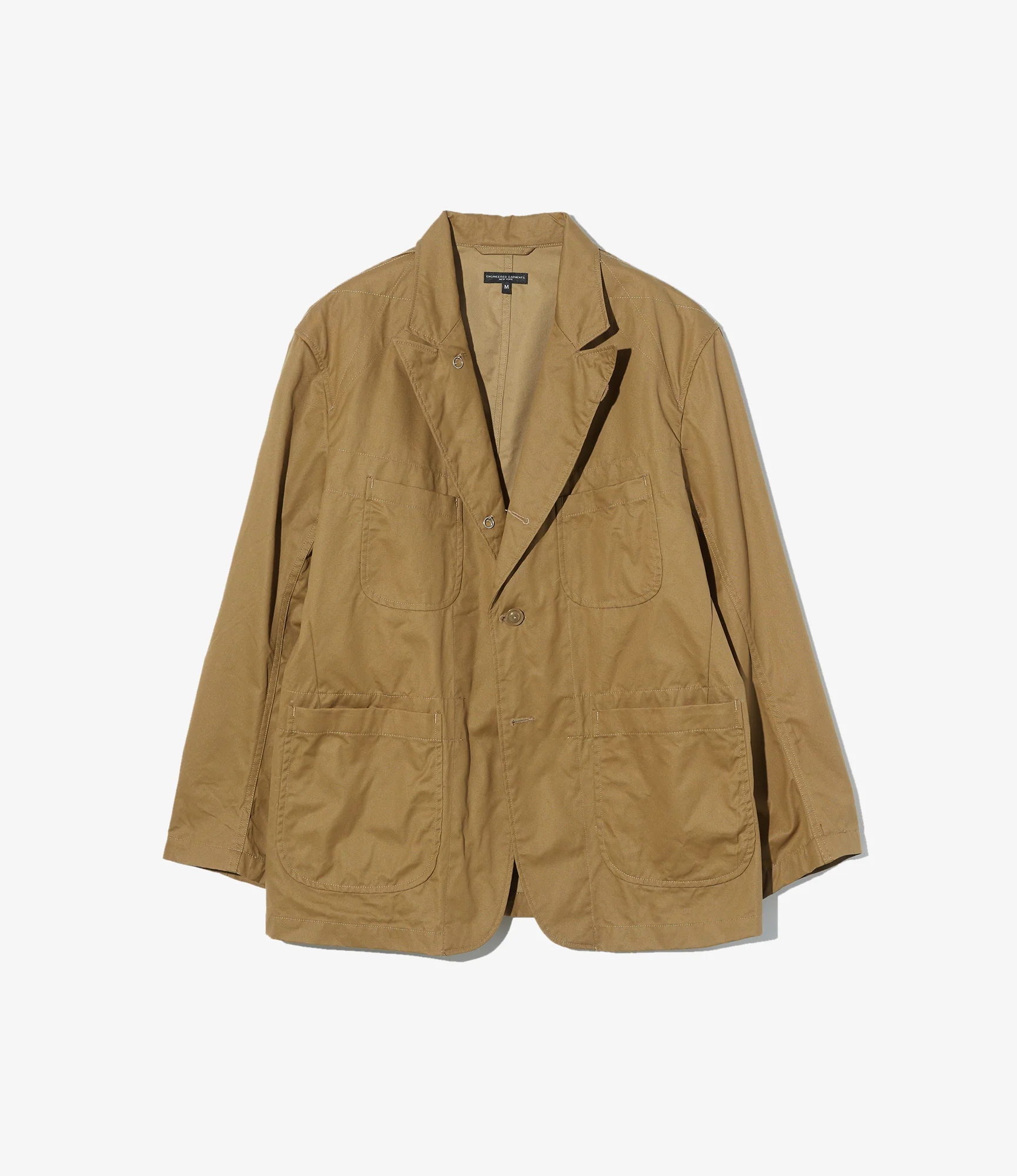 Bedford Jacket - Khaki Coated Nyco Twill
