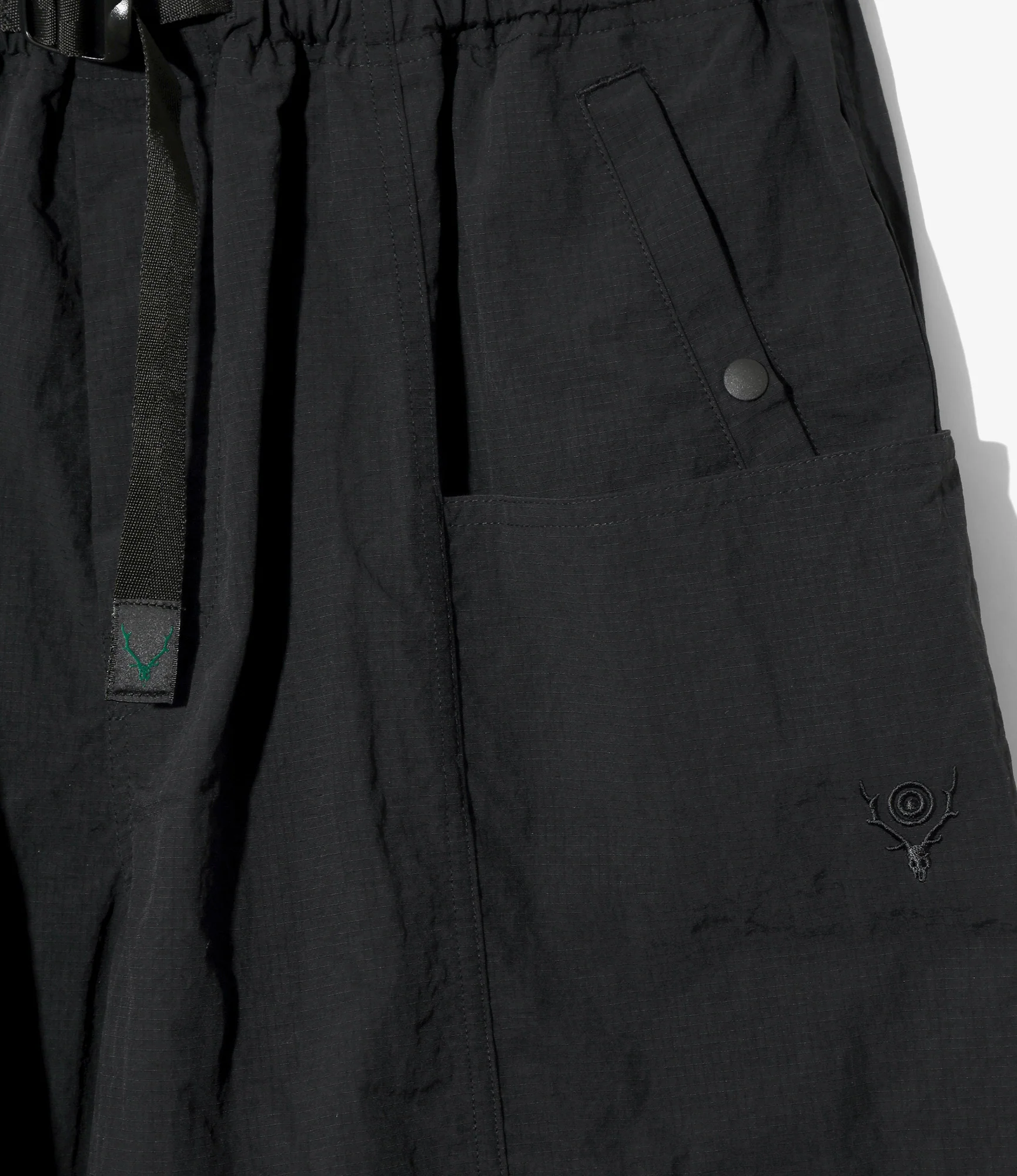 Belted C.S.Pant - Black - Nylon Ripstop - Image 2