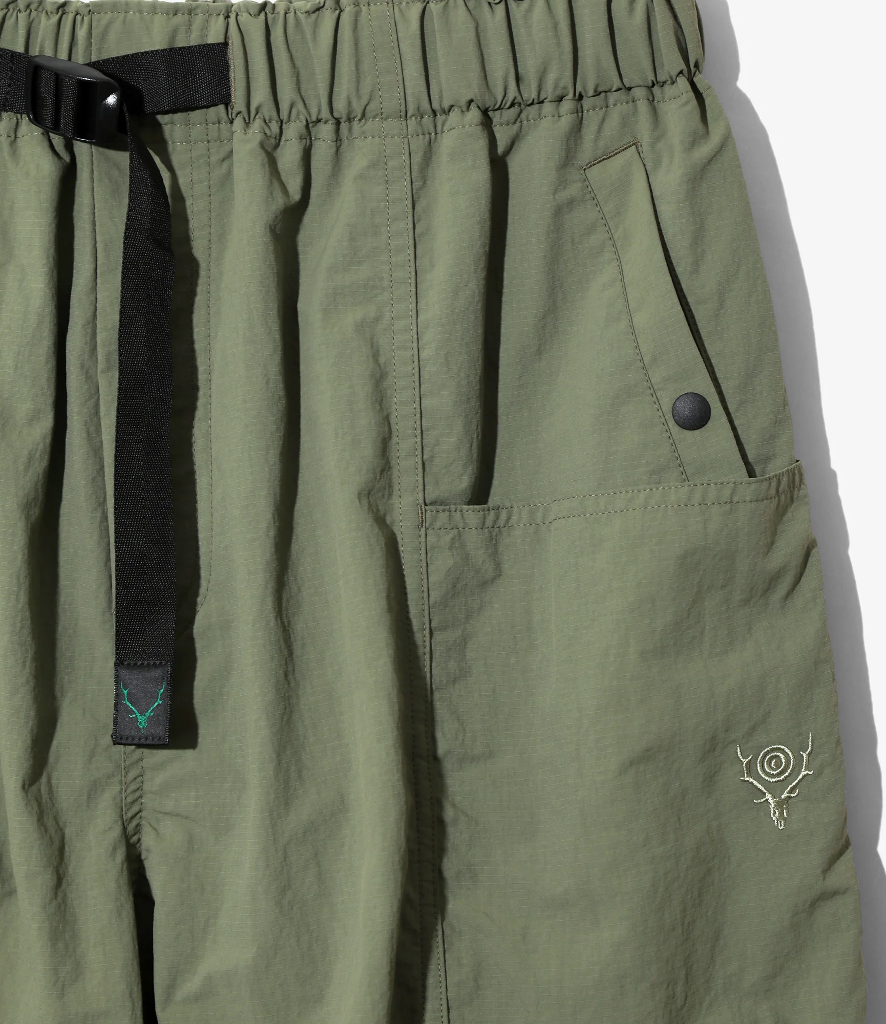 Belted C.S.Pant - Olive - Nylon Ripstop - Image 2