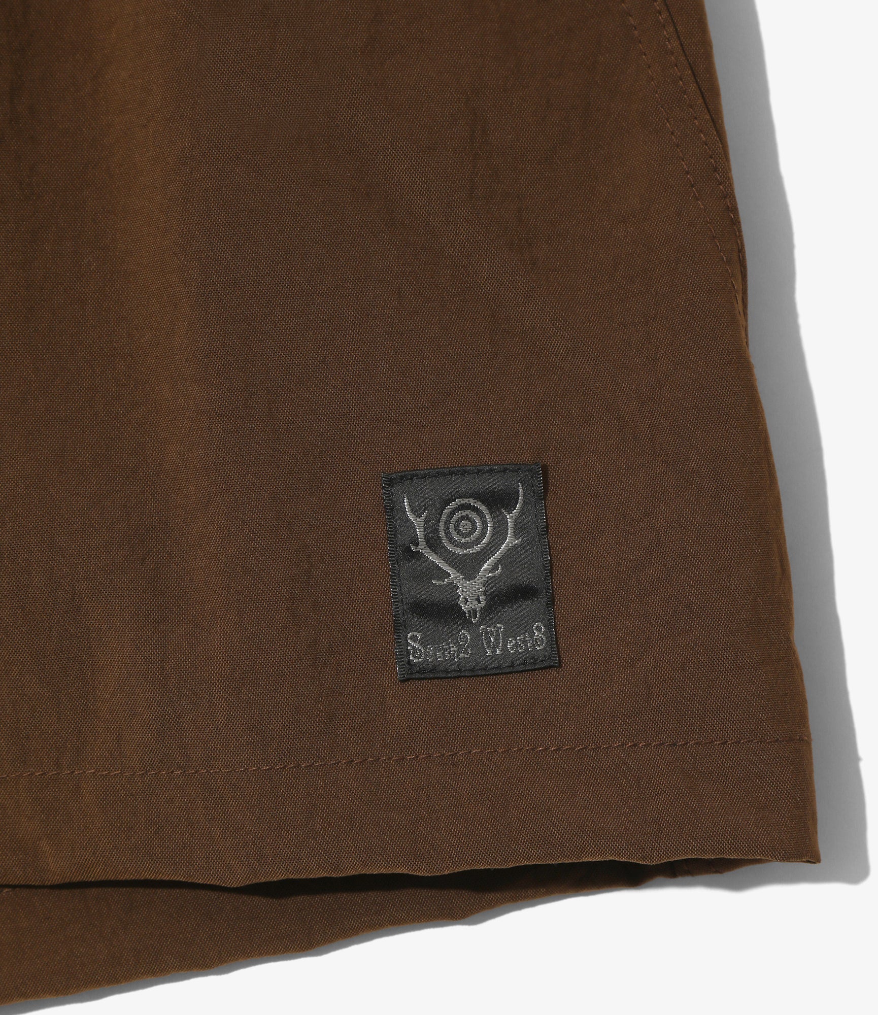 Belted Short - Brown - Nylon Oxford - Image 2