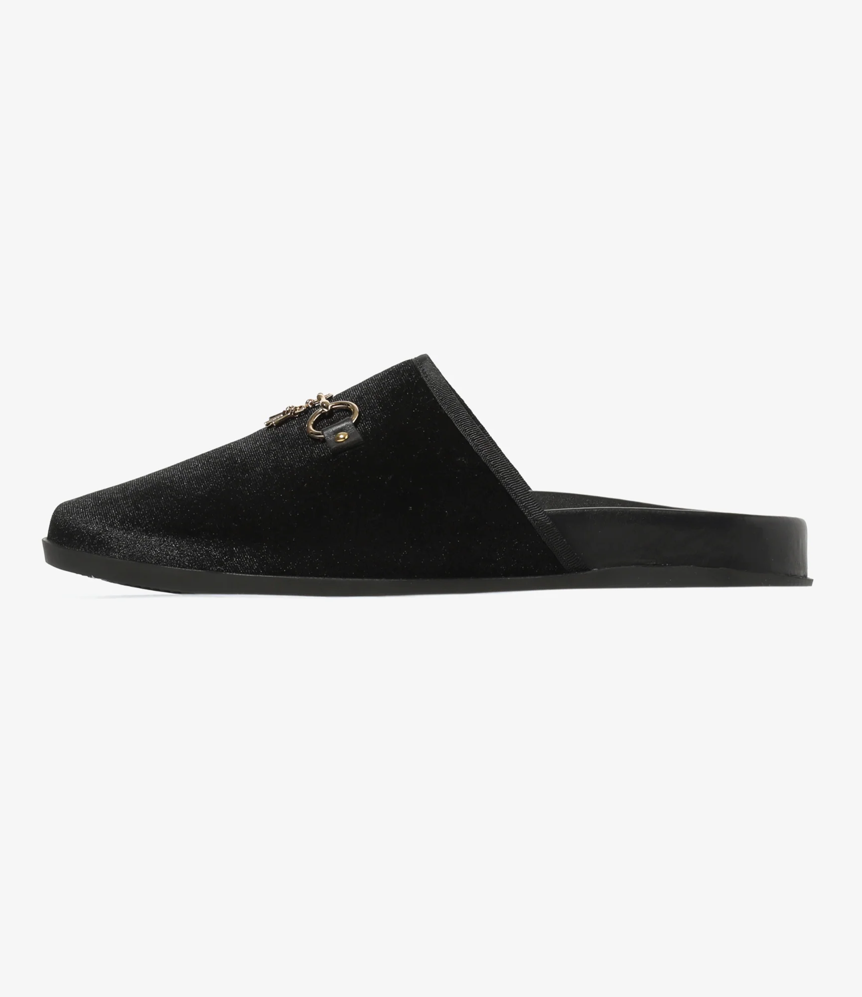 Bit Tassel Velvet Slip-In - Black - Image 4