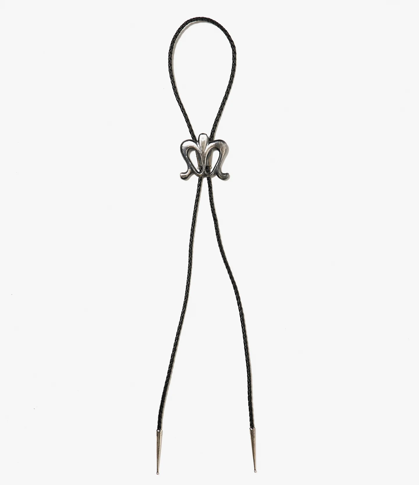 Bolo Tie - Silver - Heart - Image 4