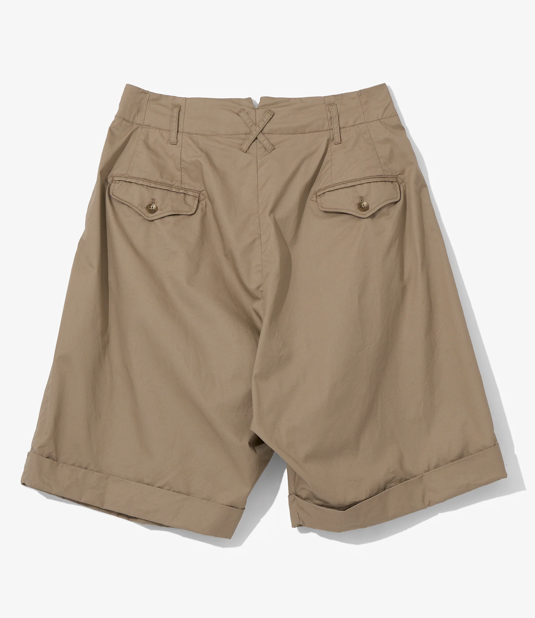 Bontan Shorts for NNY x Blue in Green - Khaki Highcount Twill - Image 2