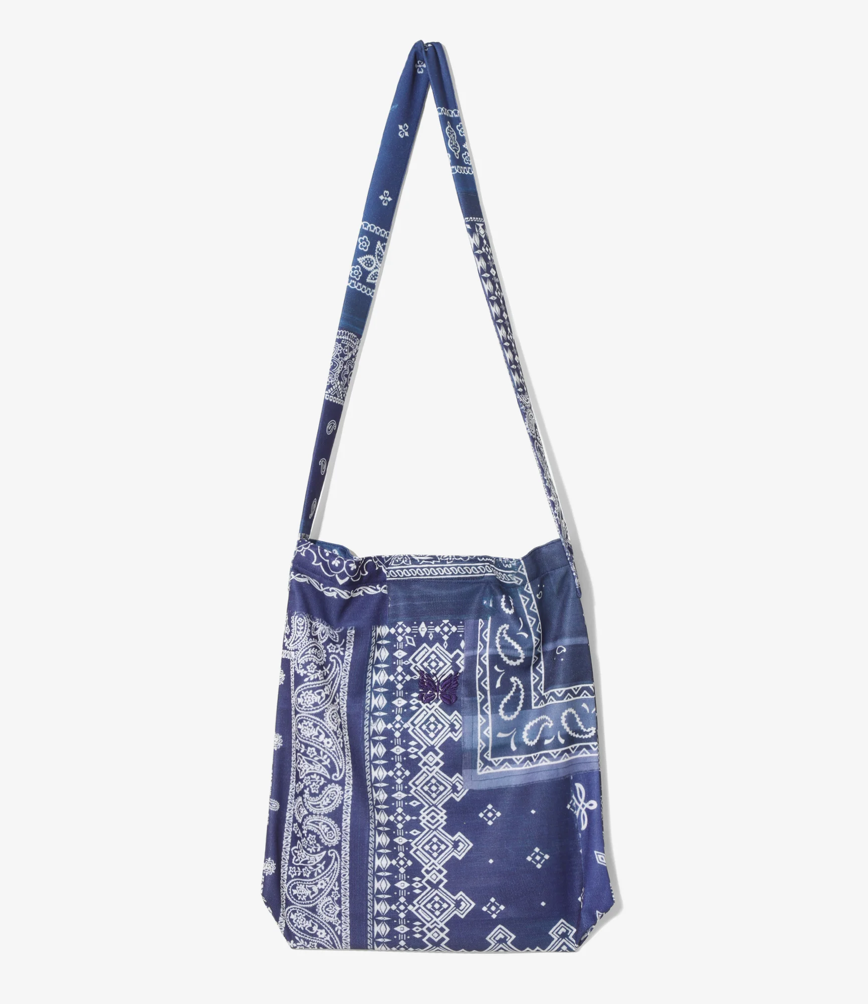 Needles x MIYAGIHIDETAKA - Book Bag - Navy - Bandana Print