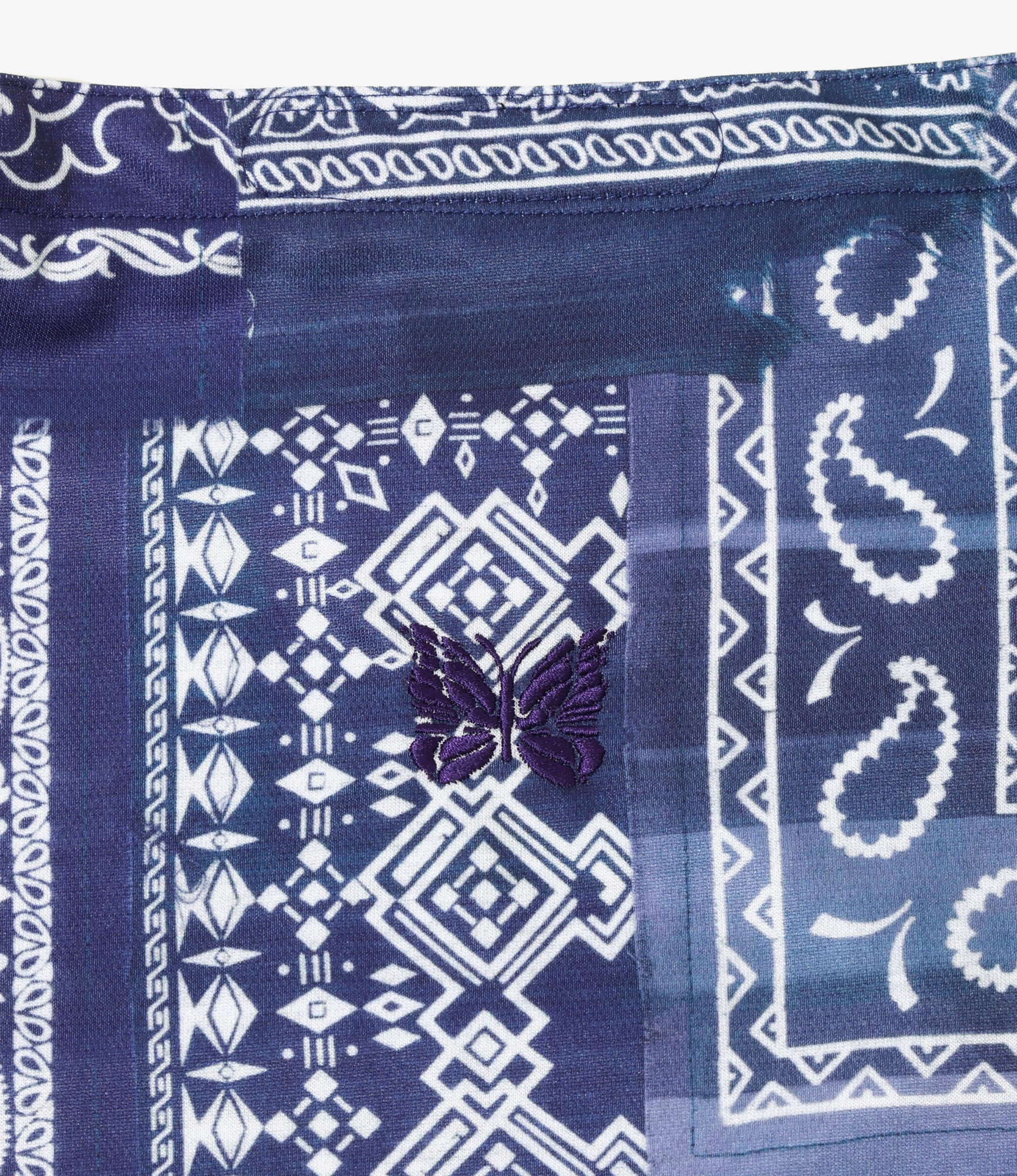 Needles x MIYAGIHIDETAKA - Book Bag - Navy - Bandana Print - Image 2