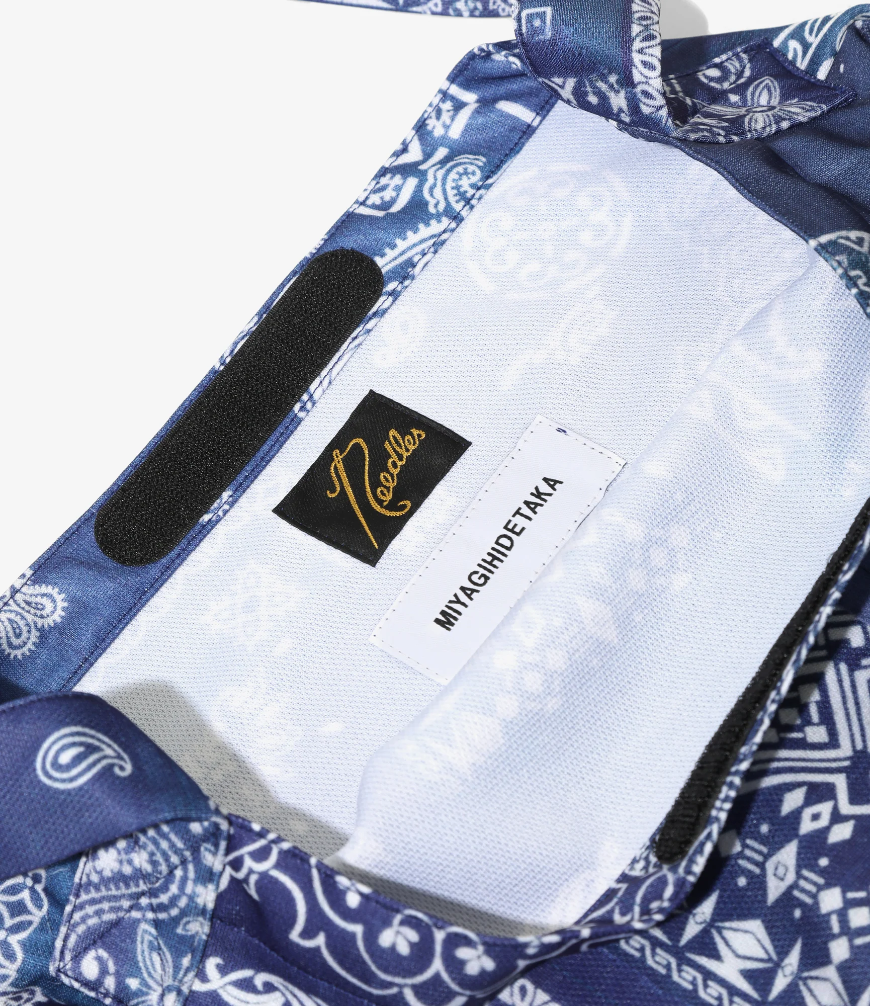 Needles x MIYAGIHIDETAKA - Book Bag - Navy - Bandana Print - Image 3