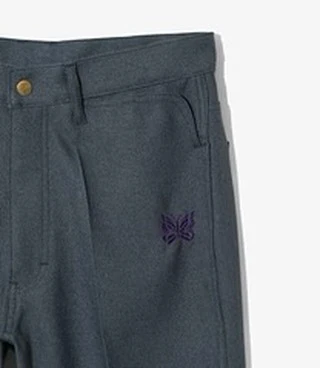 Boot-Cut Jean - Blue - Poly Twill - Image 2