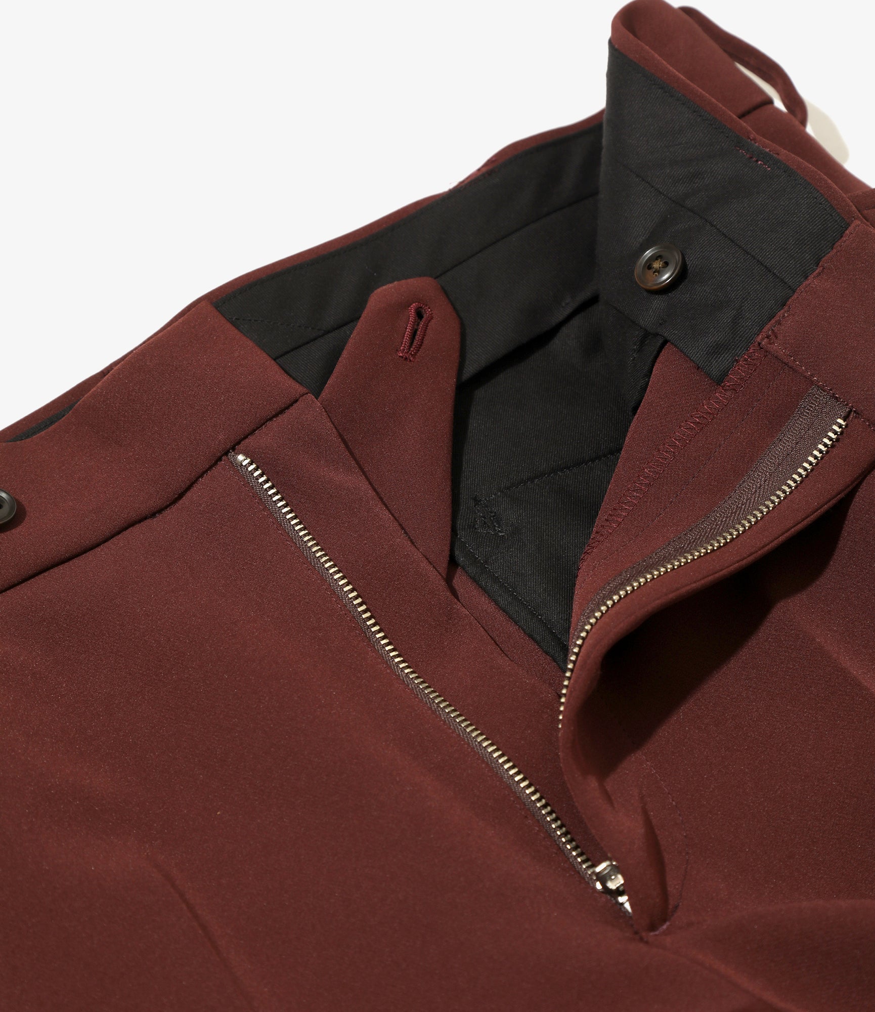 Boot-Cut Trouser - Brown - Poly Light Double Cloth - Image 2