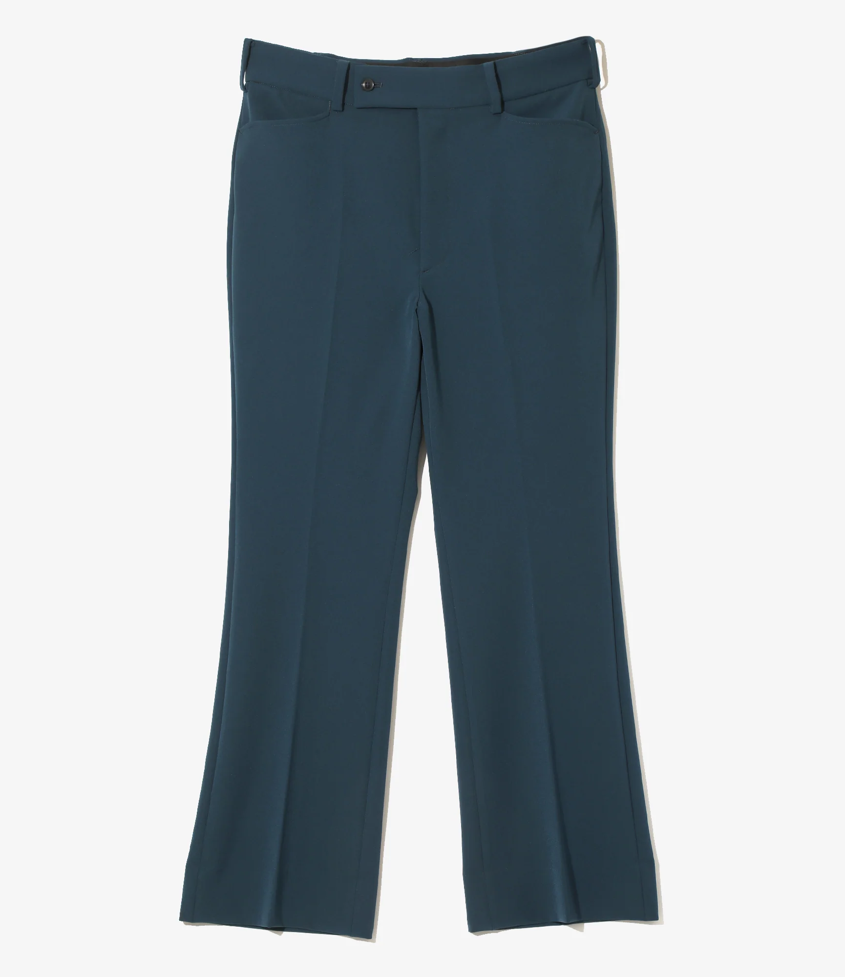 Boot-Cut Trouser - Navy - Poly Light Double Cloth