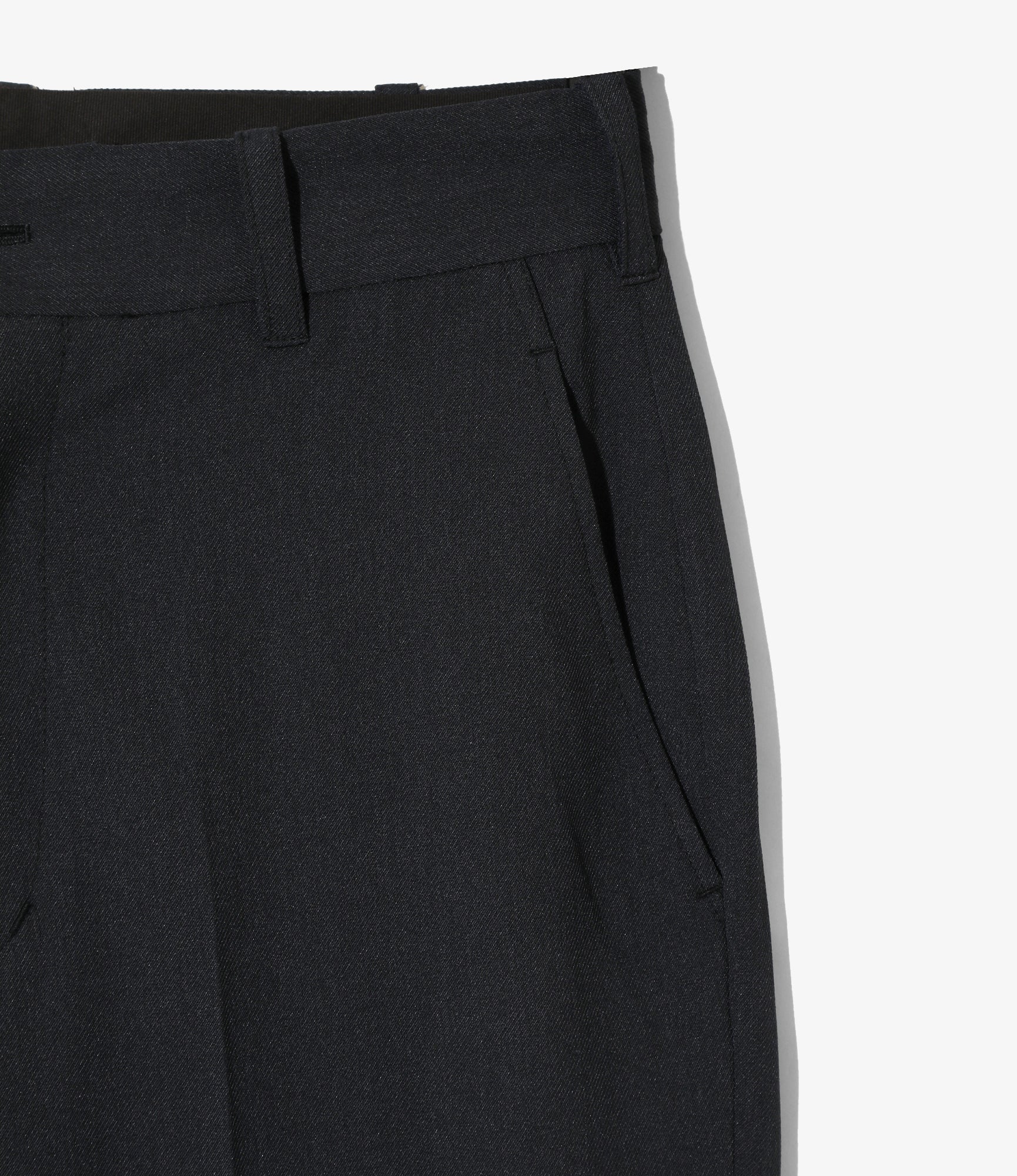 Boot Cut Trouser - Navy - Poly Twill - Image 2