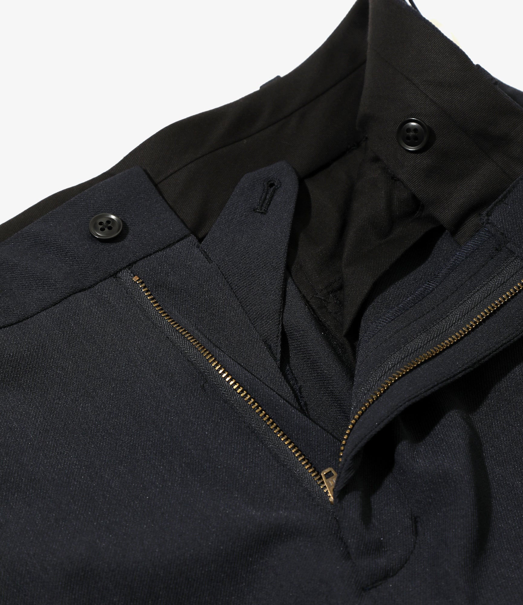 Boot Cut Trouser - Navy - Poly Twill - Image 3