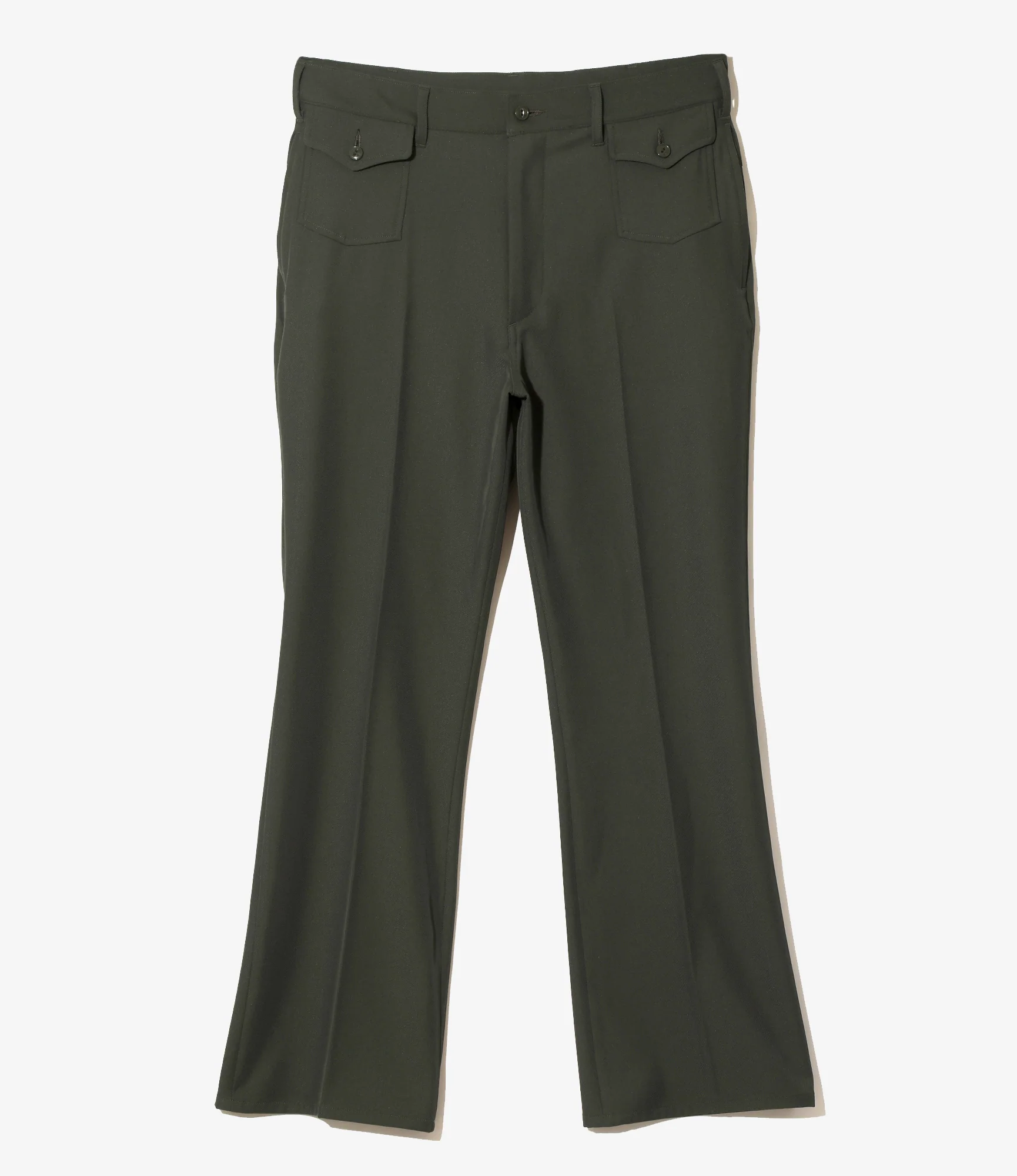 Boot-Cut Utility Pant - Green - Cavalry Twill