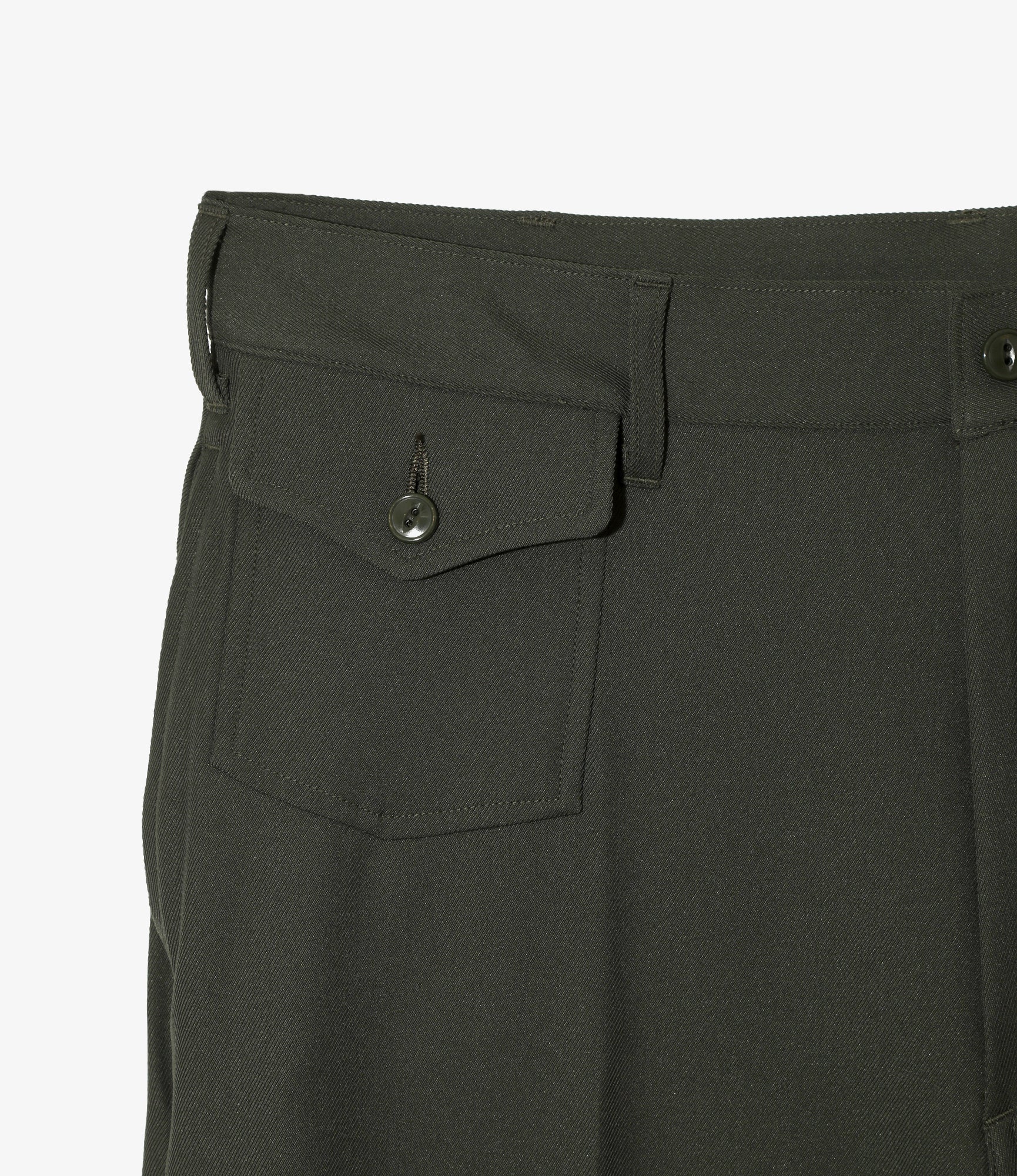 Boot-Cut Utility Pant - Green - Cavalry Twill - Image 3
