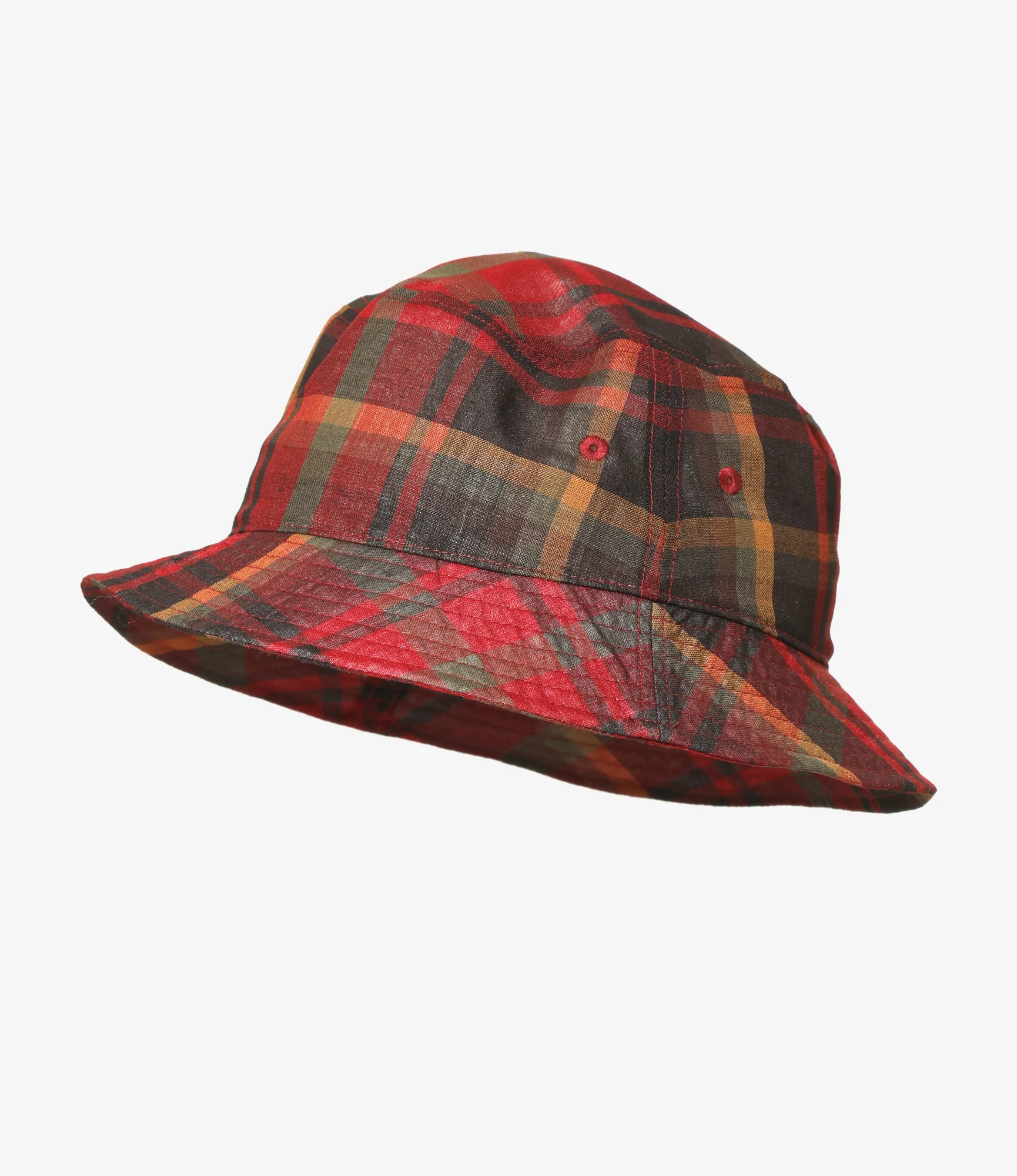 Bucket Hat - Red - W/N Madras Check - Image 2