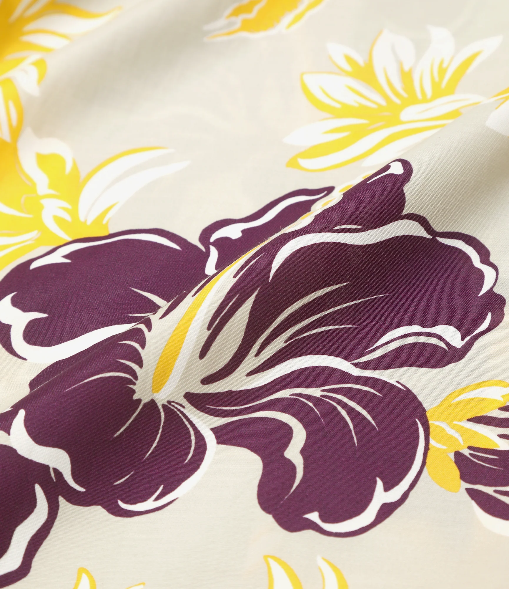 Cabana Shirt - Ivory - C/R Printed Flower & Papillon - Image 5