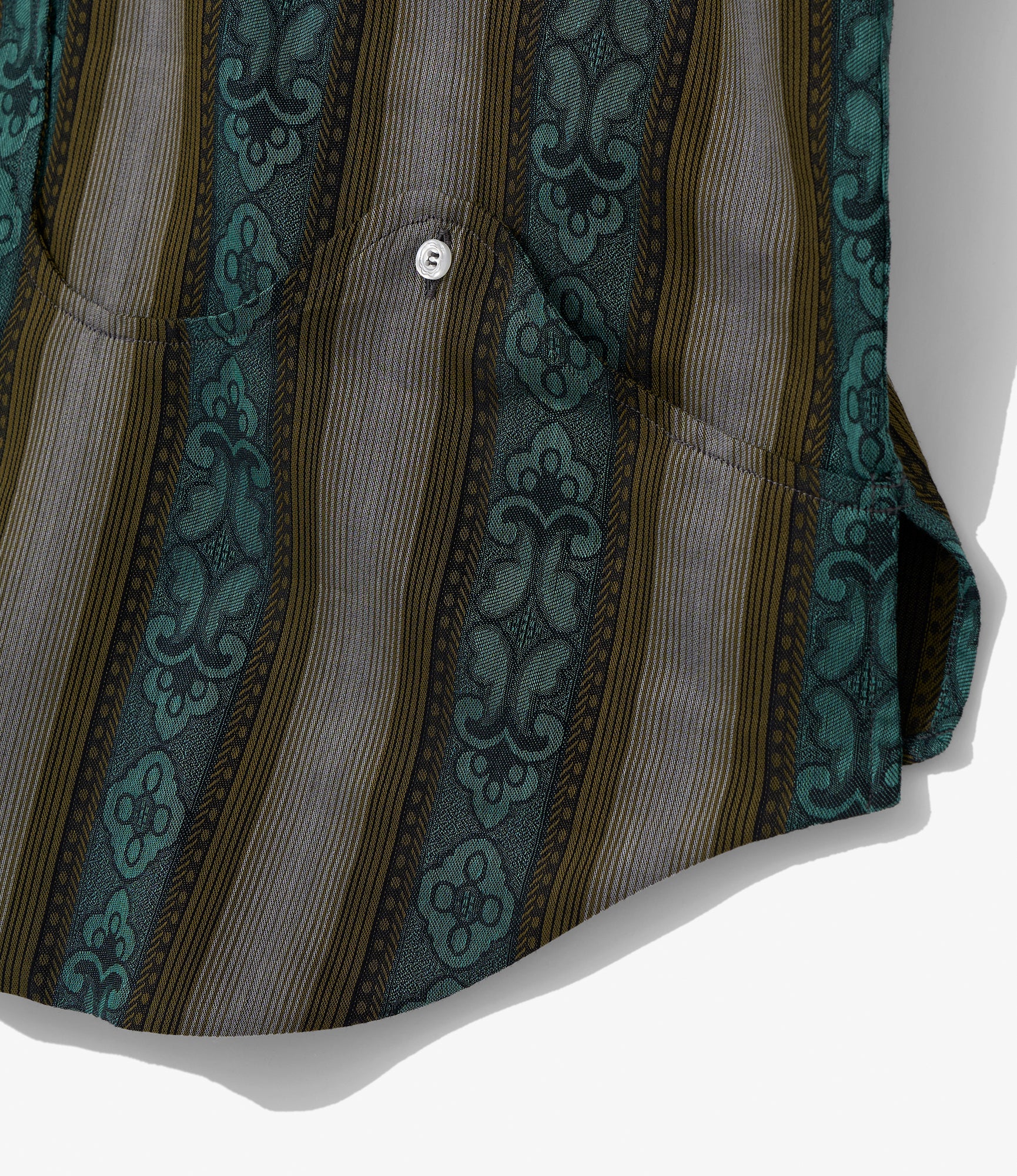 Camicie Capalbio - Olive - Fleur Stripe Jacquard - Image 4