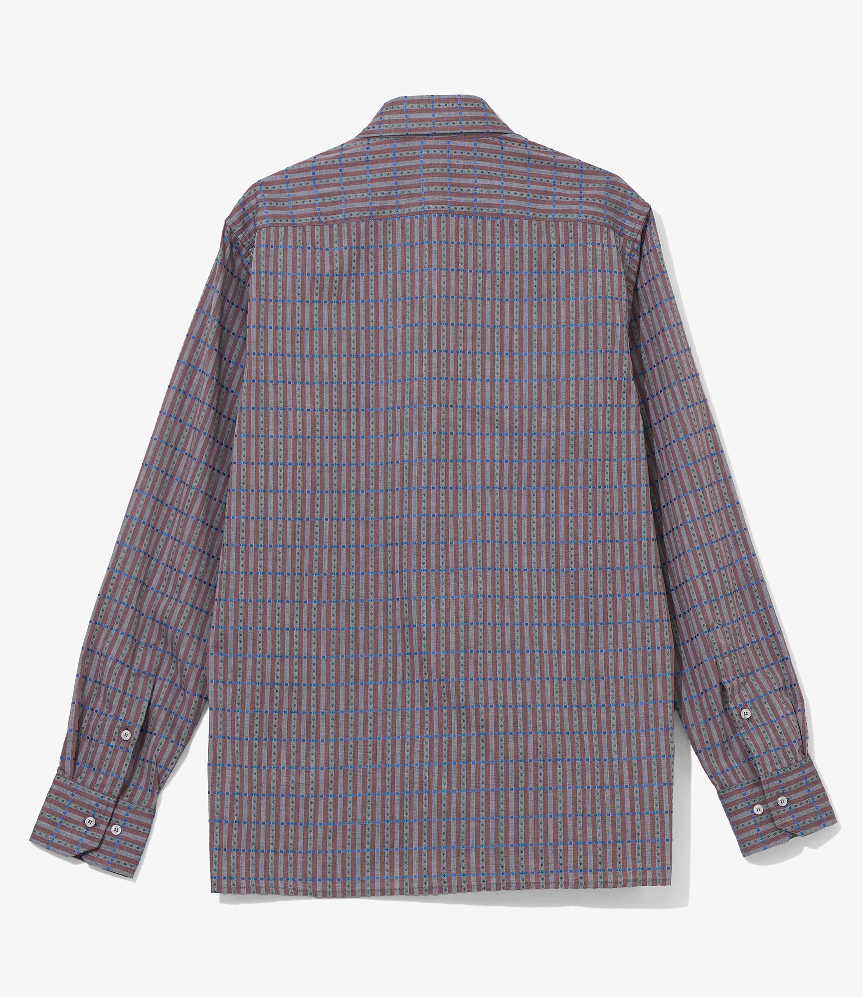 Camicie Doppio - Charcoal - Embroidered Stripe - Image 2