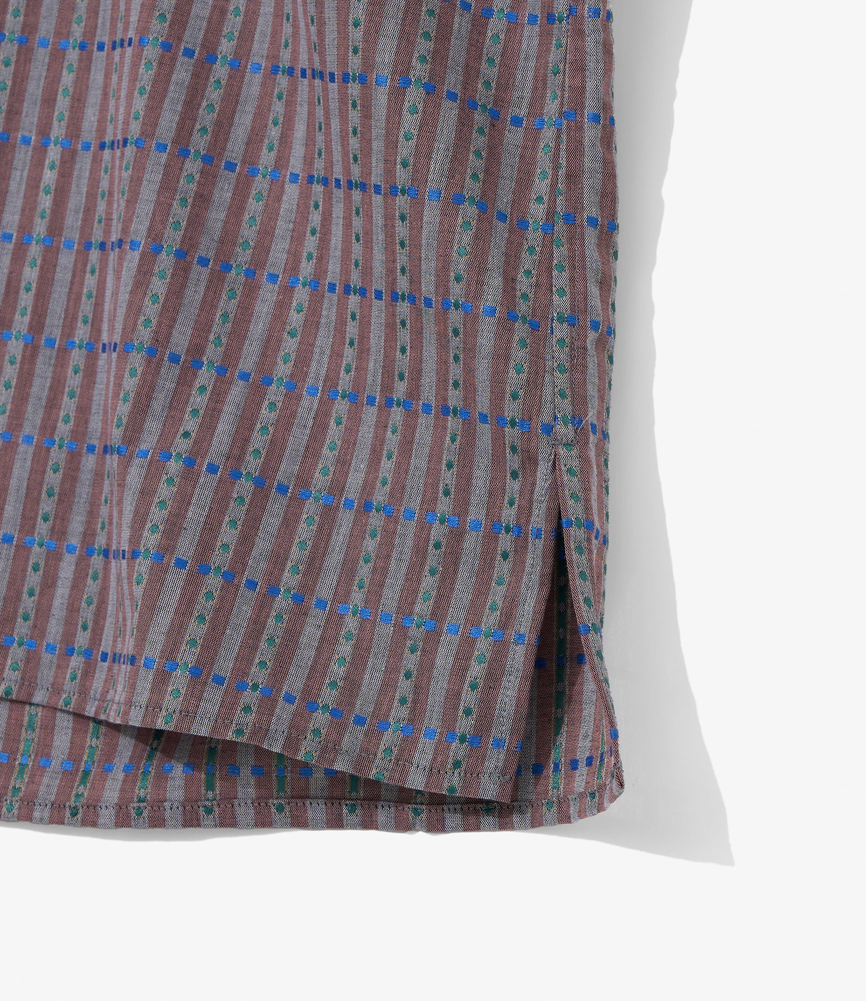 Camicie Doppio - Charcoal - Embroidered Stripe - Image 5