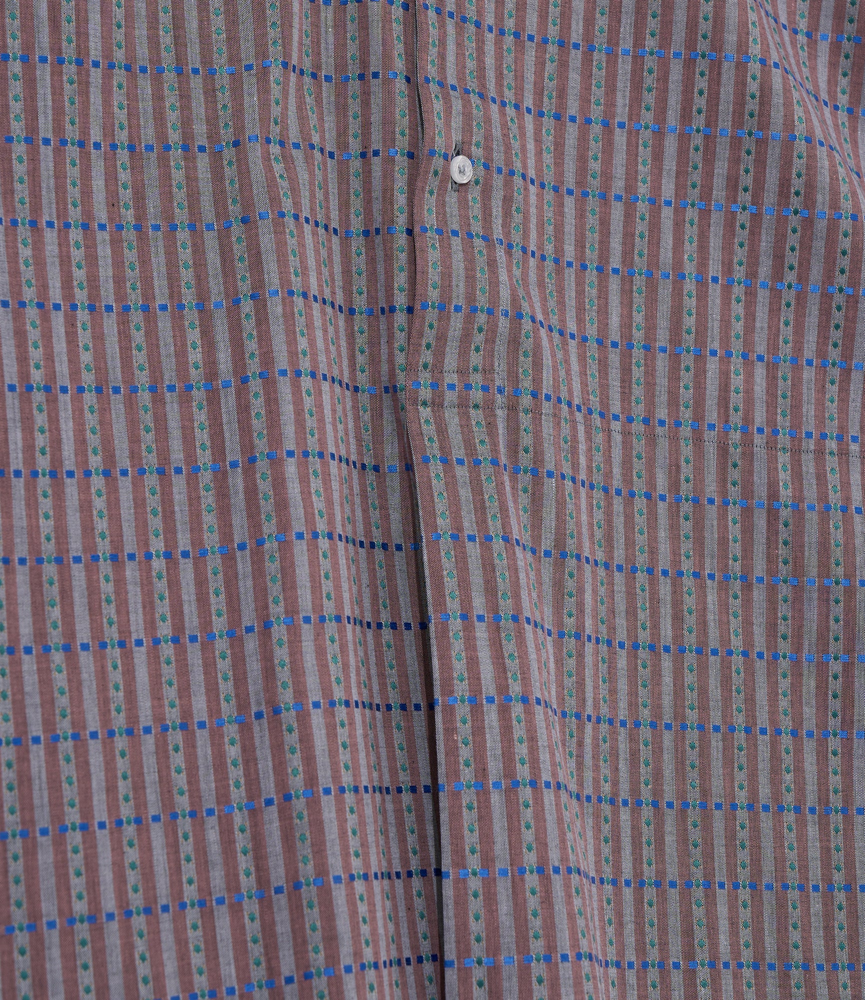 Camicie Doppio - Charcoal - Embroidered Stripe - Image 6