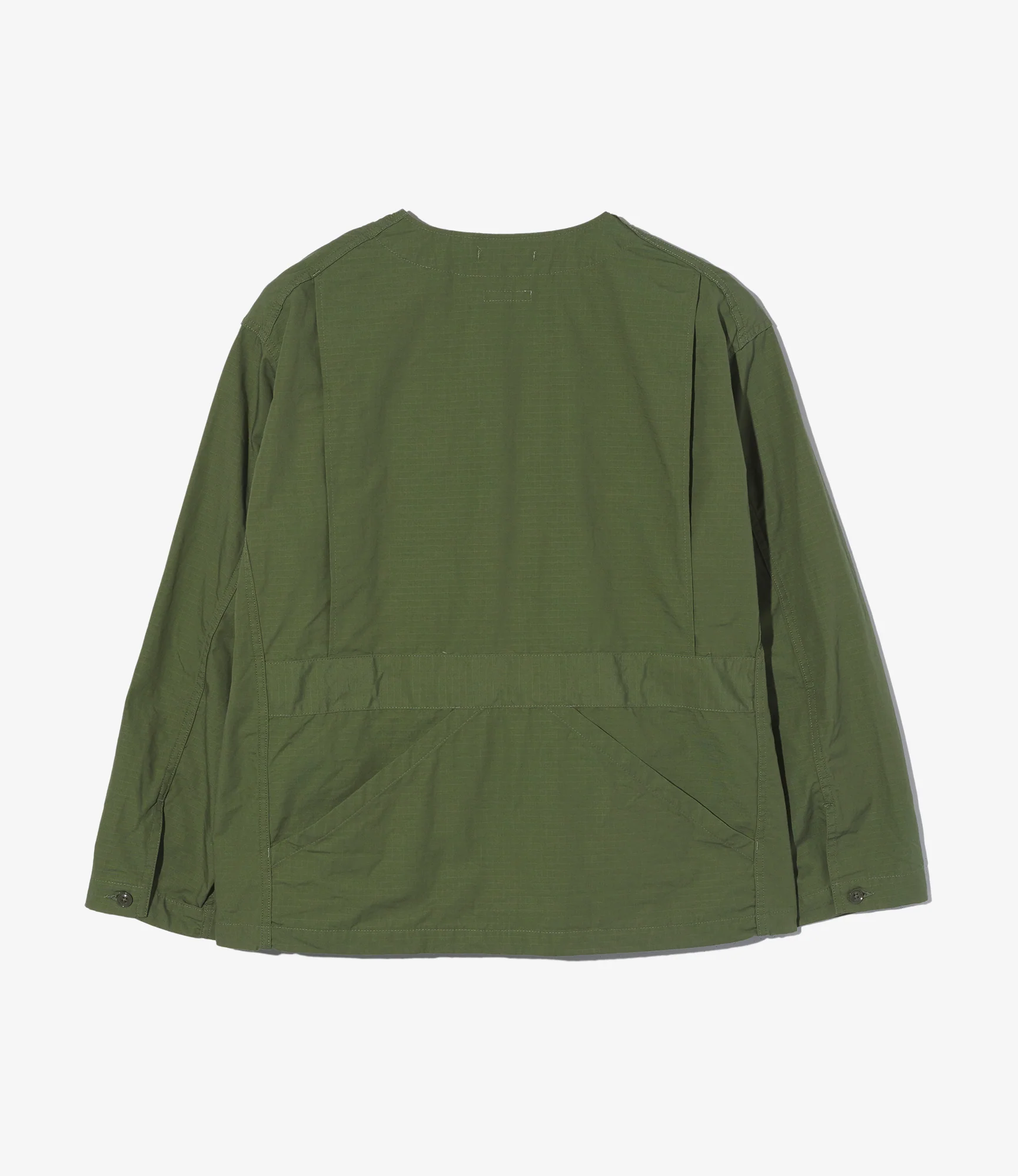 Cardigan Jacket - Olive Cotton Ripstop - Image 2