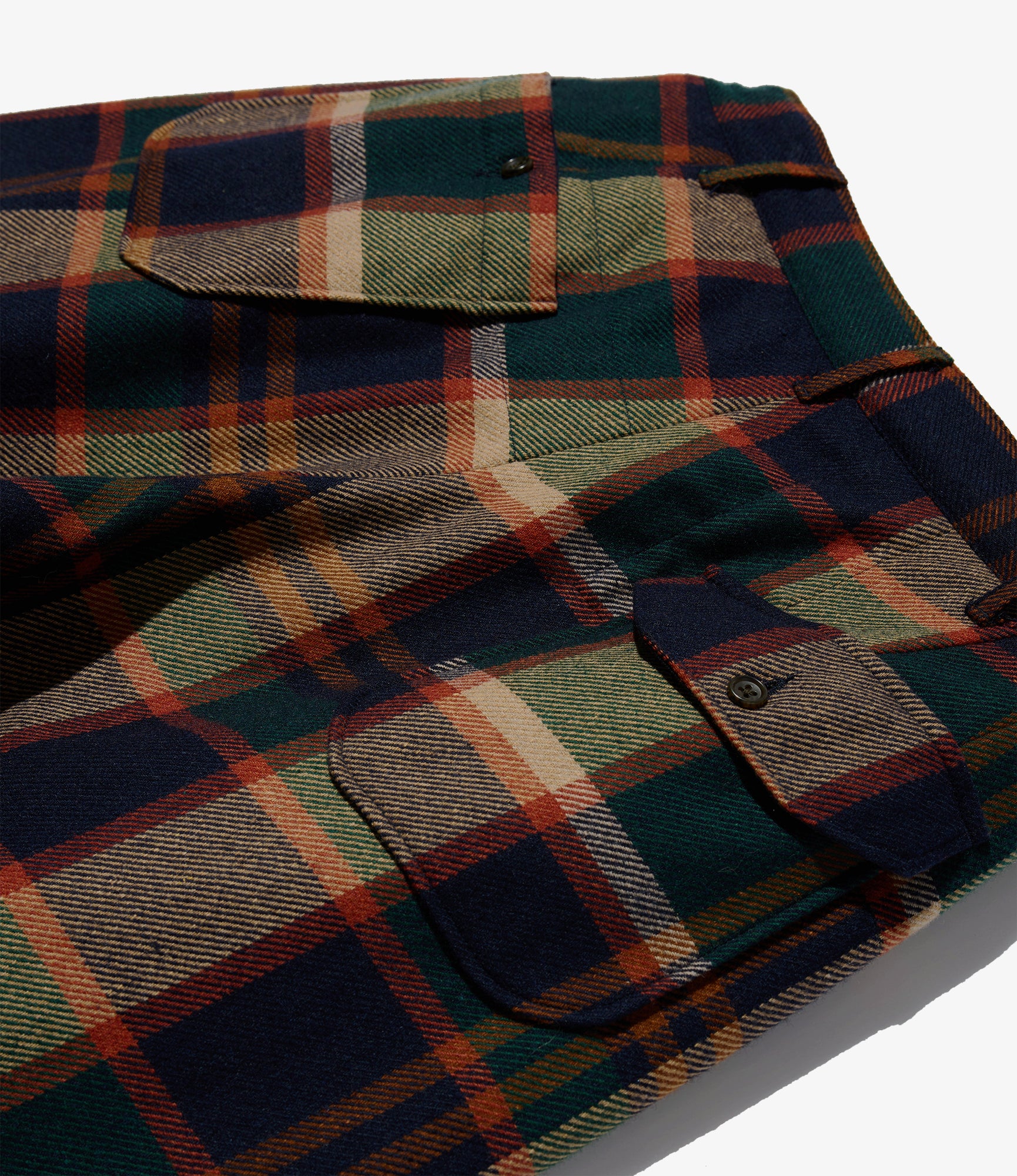 Carlyle Pant - Navy/Brown Heavy Wool Plaid - Image 6