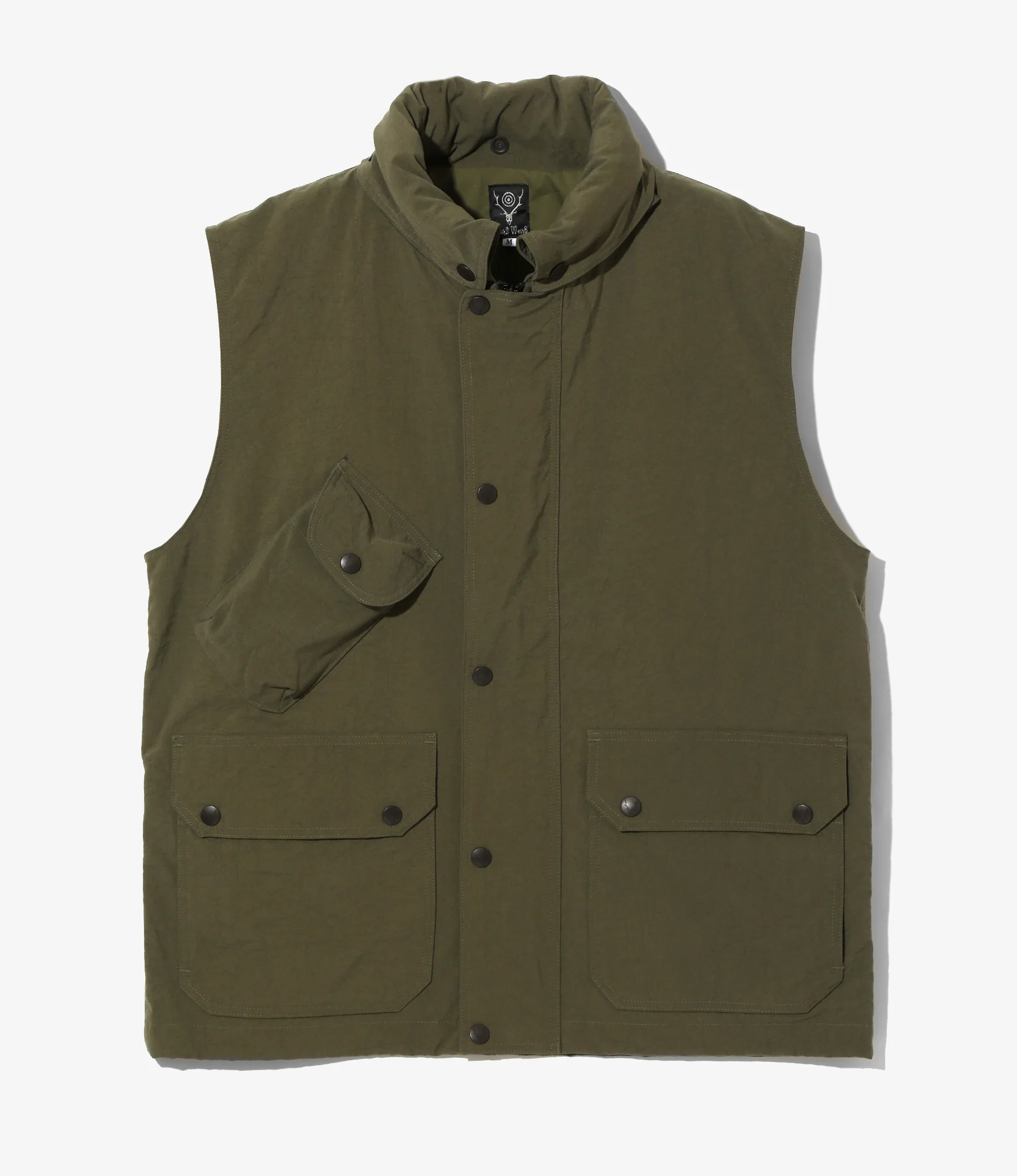 Carmel Vest - Olive - Nylon Oxford