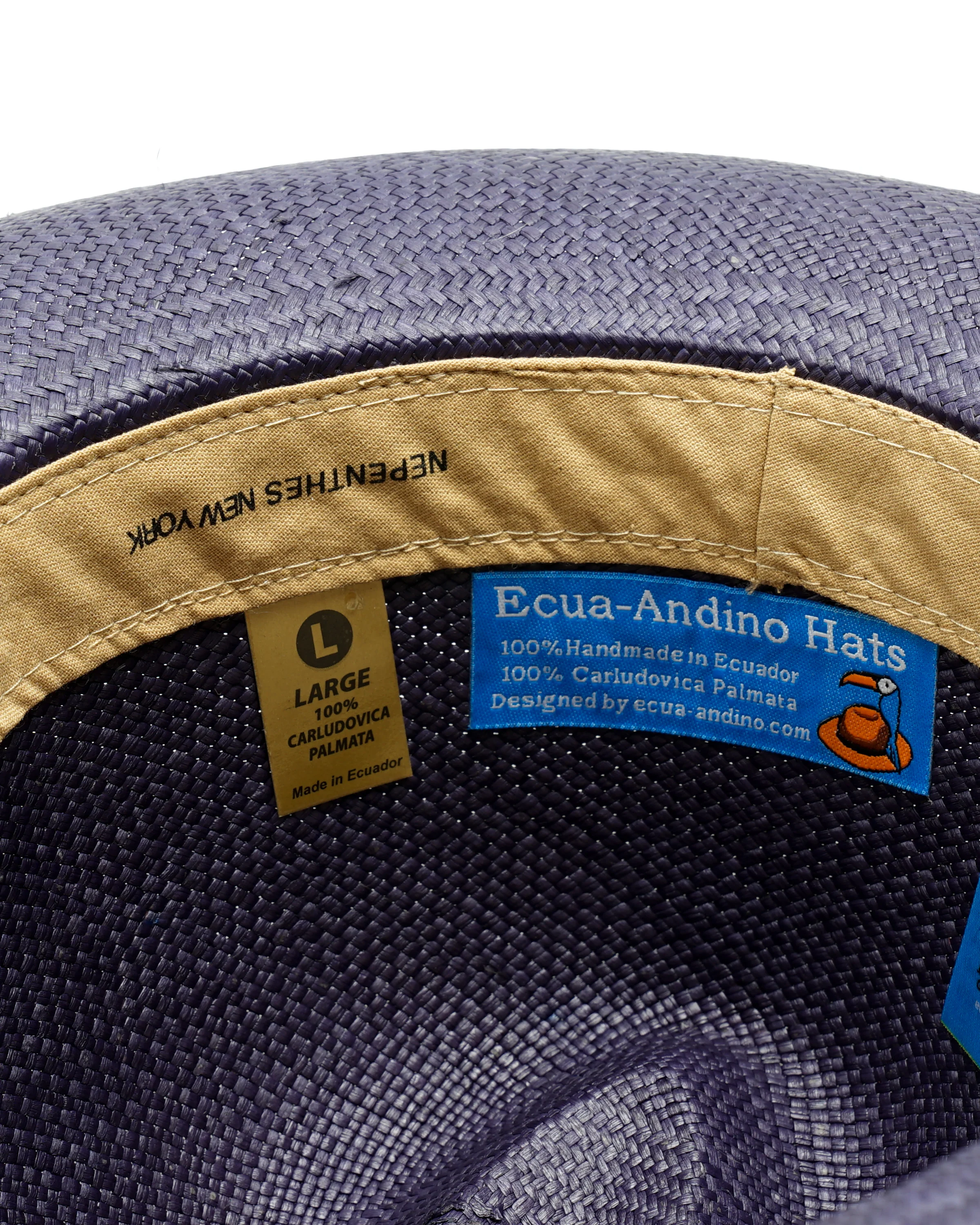 Classic Panama Hat - Navy - Image 3