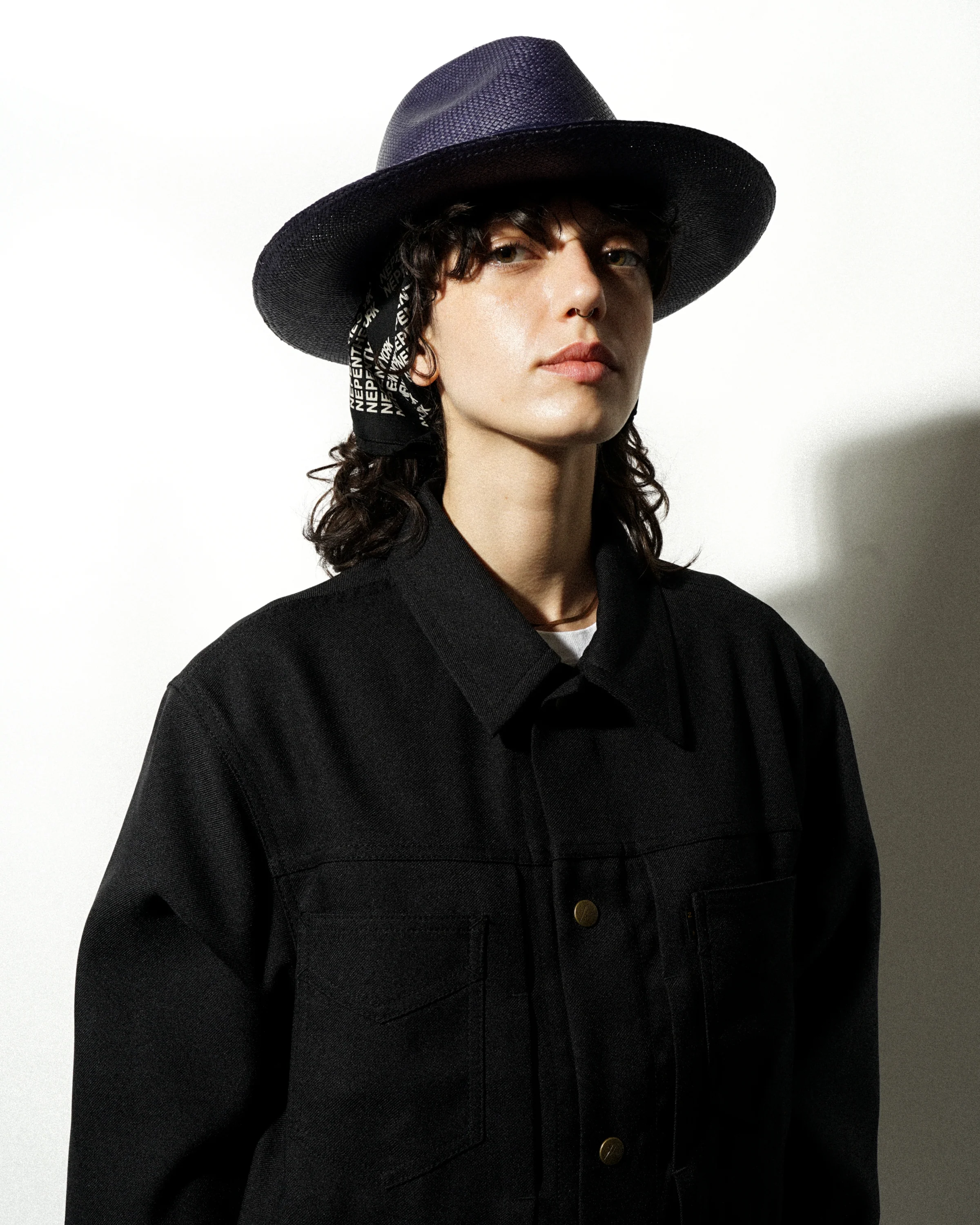 Classic Panama Hat - Navy - Image 4