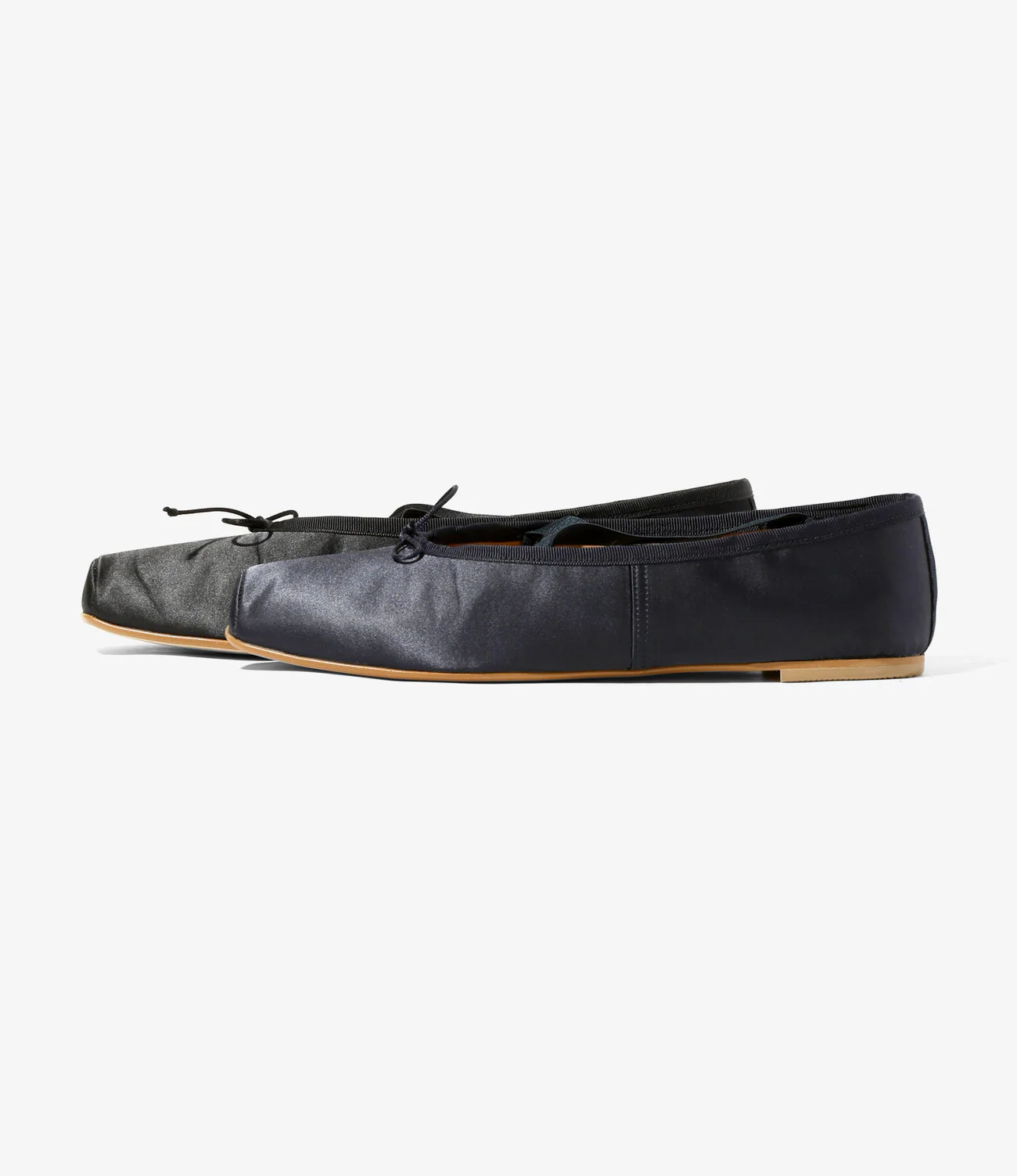 Color Combination Ballet Shoes - Black - Image 5