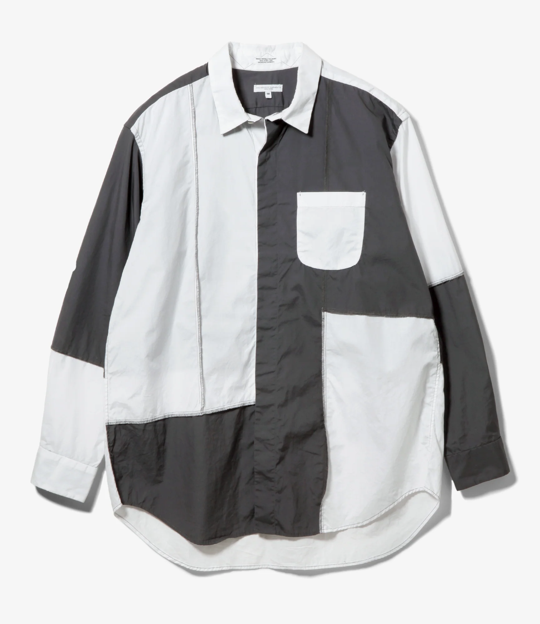 Combo Short Collar Shirt - White 100's 2Ply Broadcloth