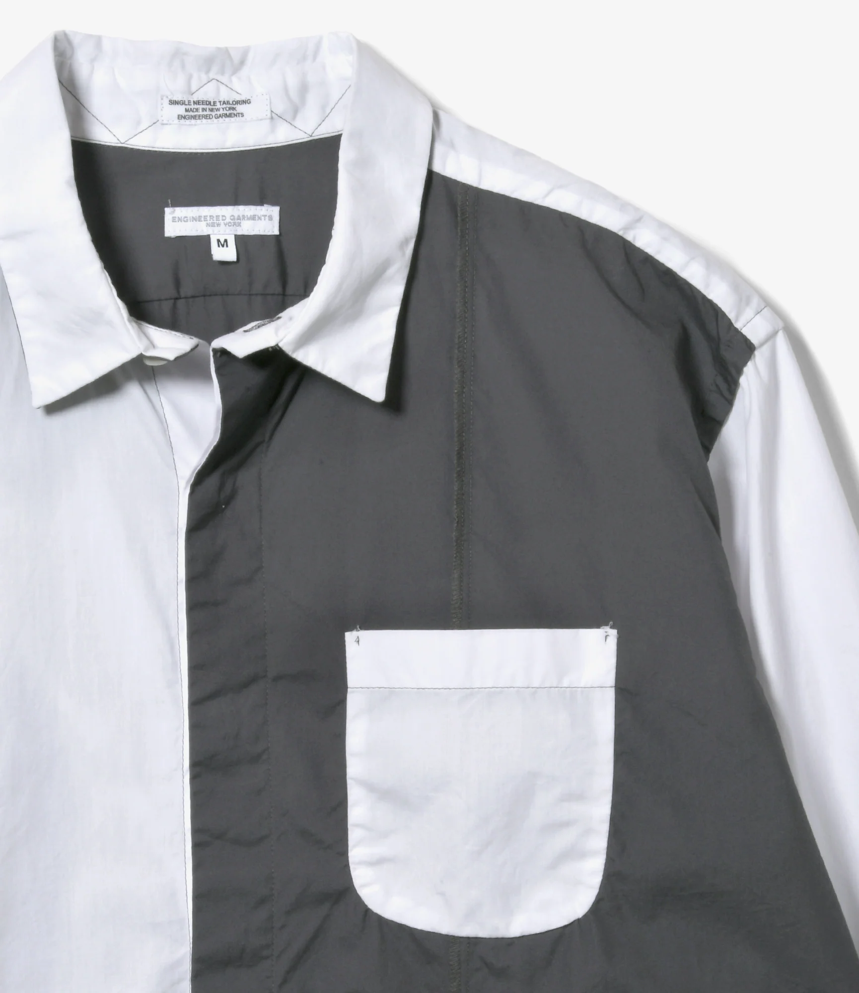 Combo Short Collar Shirt - White 100's 2Ply Broadcloth - Image 2
