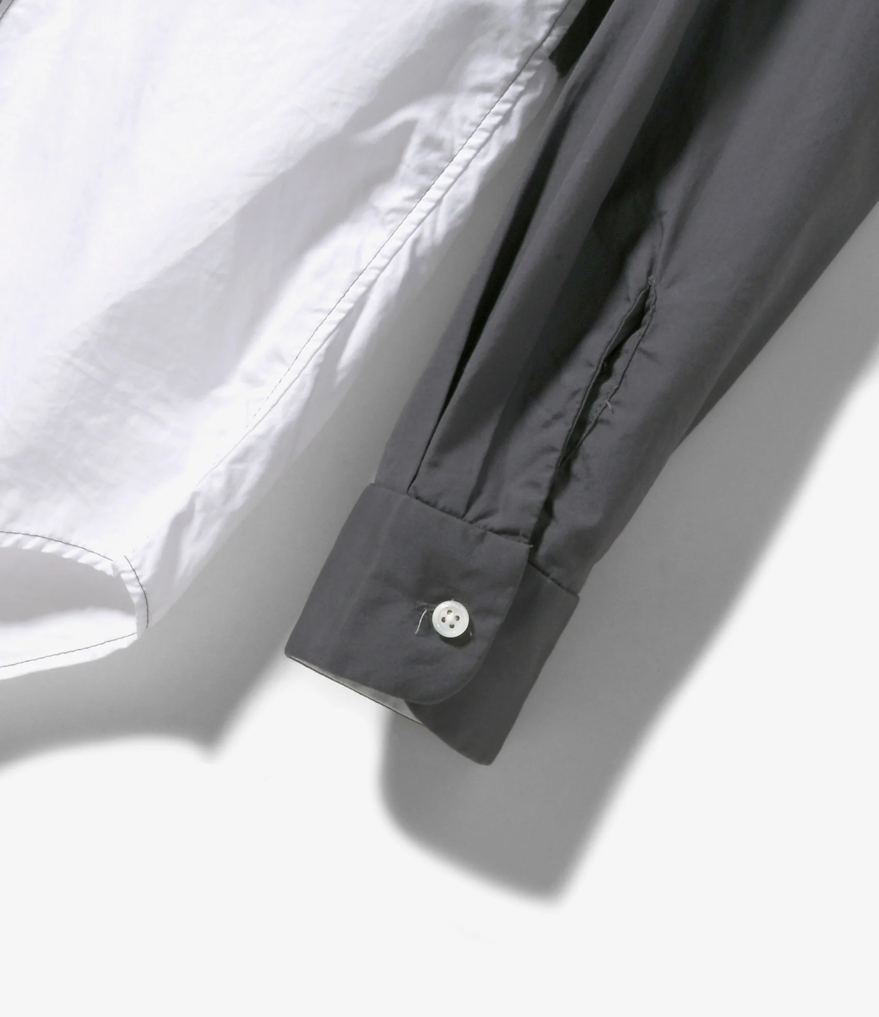 Combo Short Collar Shirt - White 100's 2Ply Broadcloth - Image 3