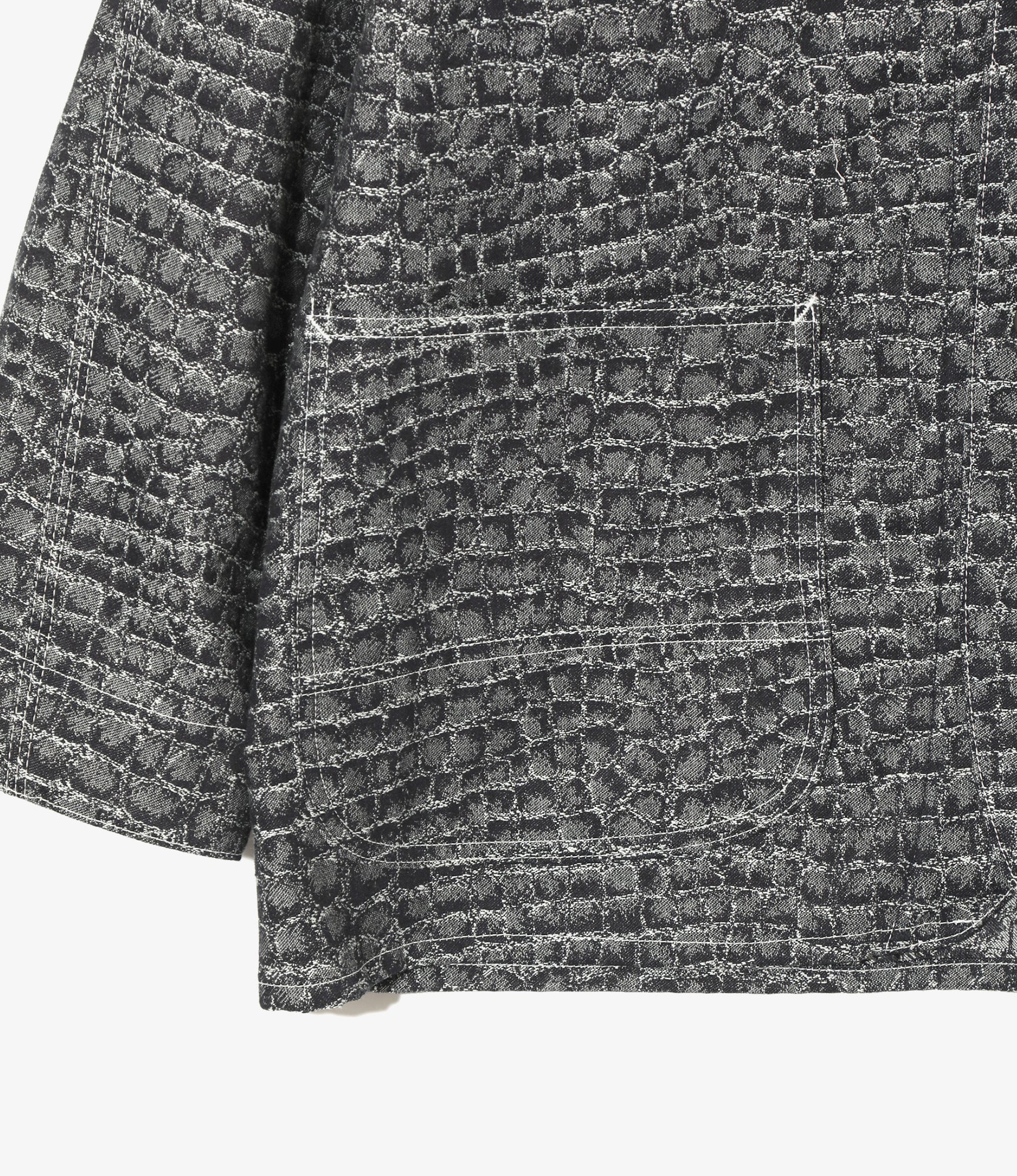 Coverall - Indigo - 10oz Denim / Crocodile Jacquard - Image 3