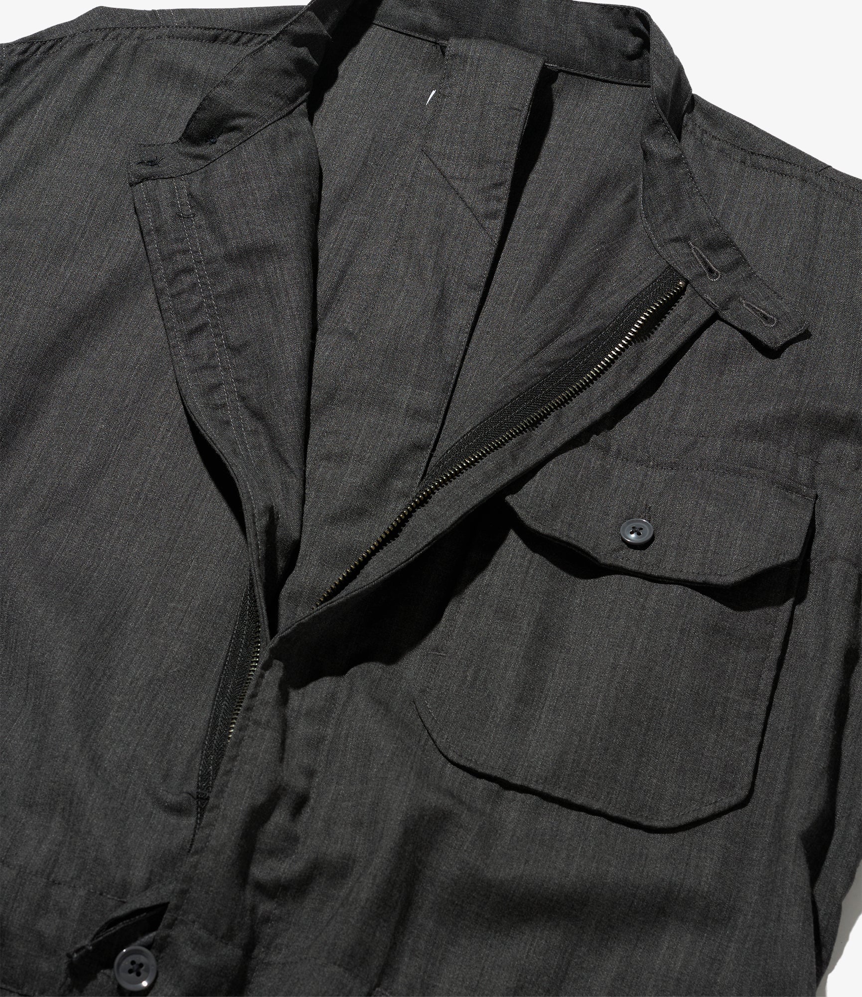 Coverall Suit - Charcoal Tropical Wool - Image 3