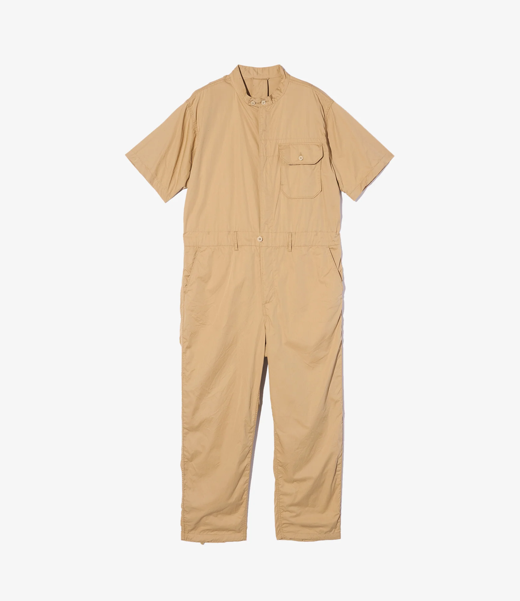 Coverall Suit - Khaki Cotton Superfine Twill