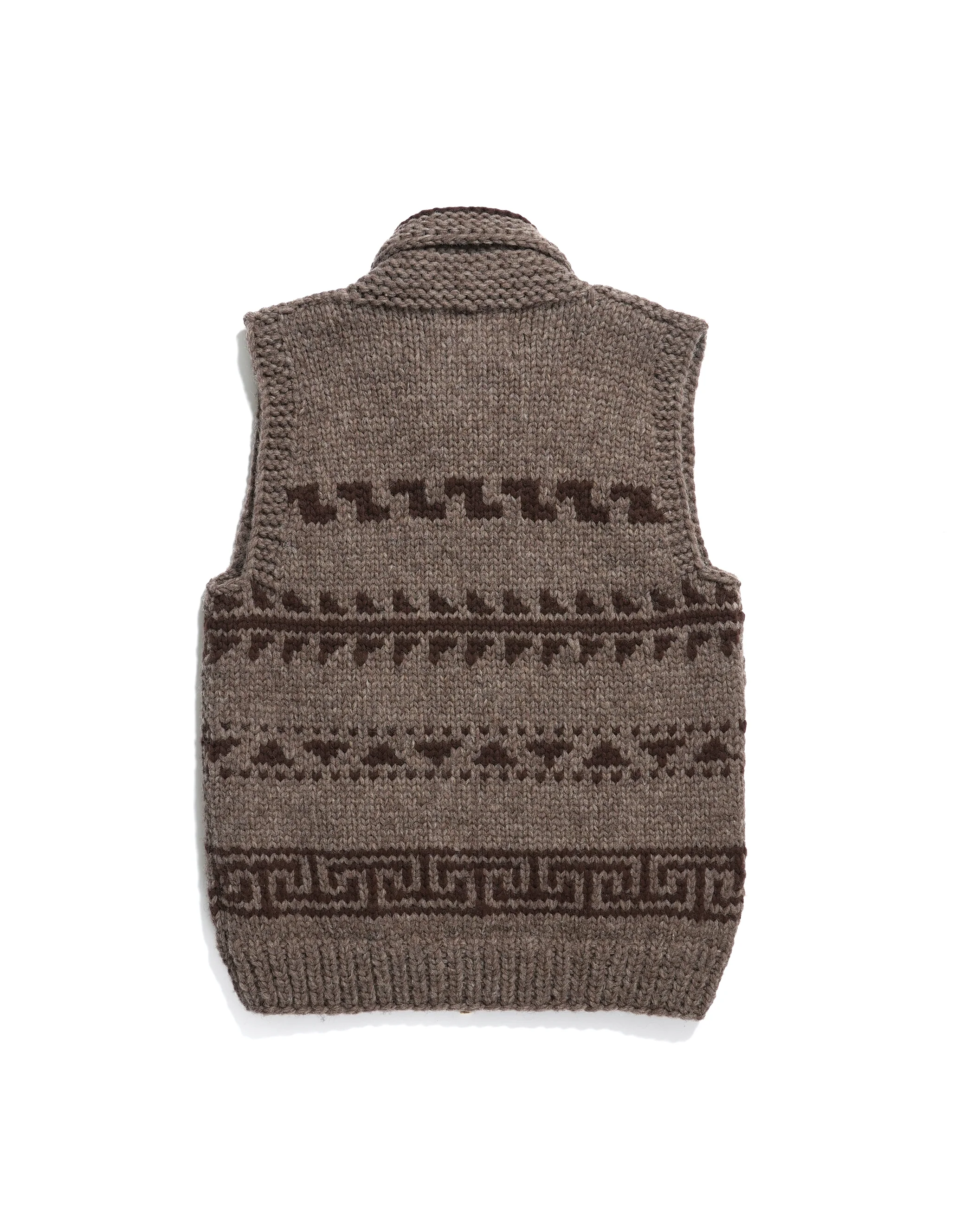 Cowichan Vest - Beige/Brown - Image 6