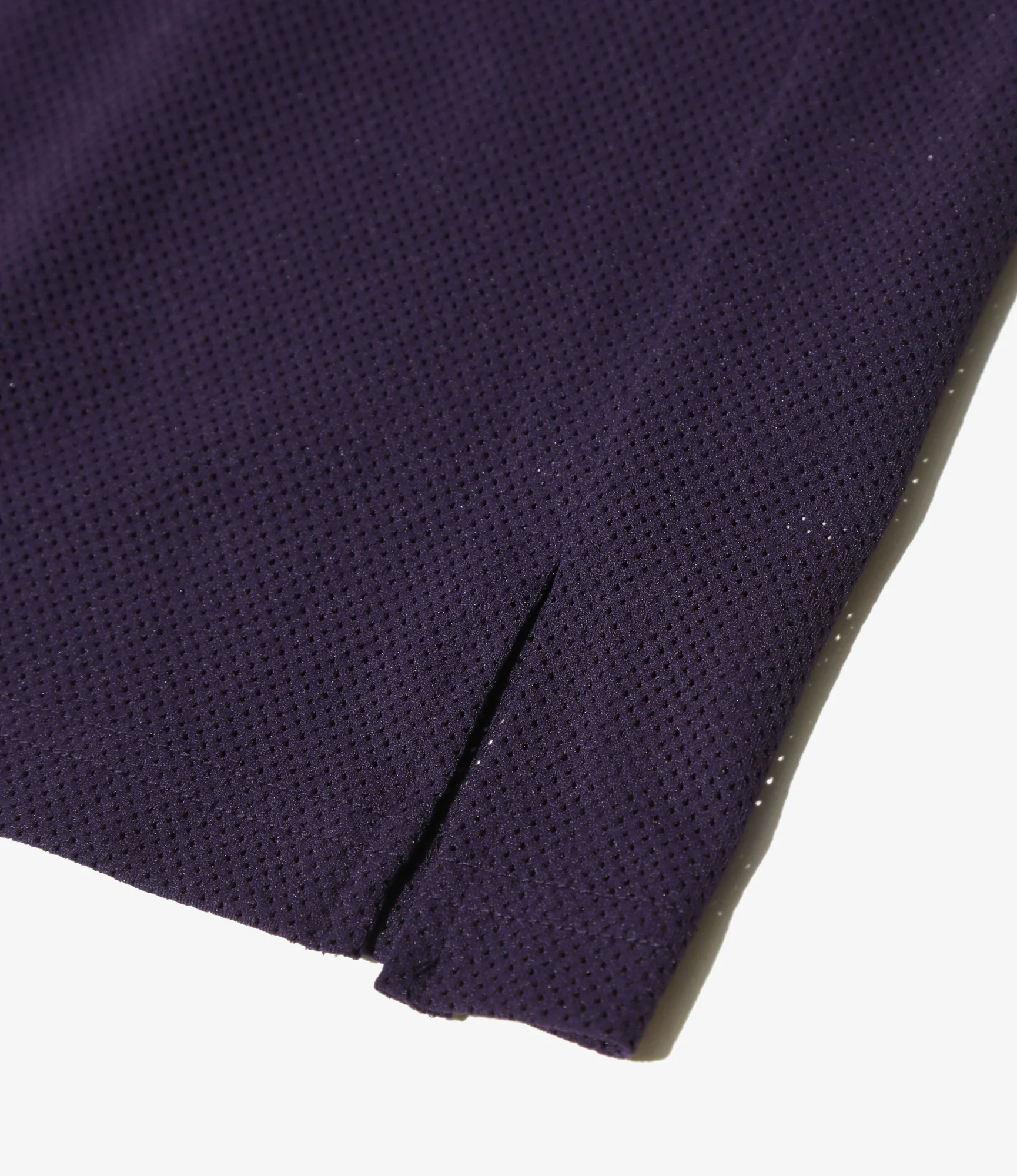 Crew Neck Shirt - Dk. Purple - Knit Mesh - Image 3