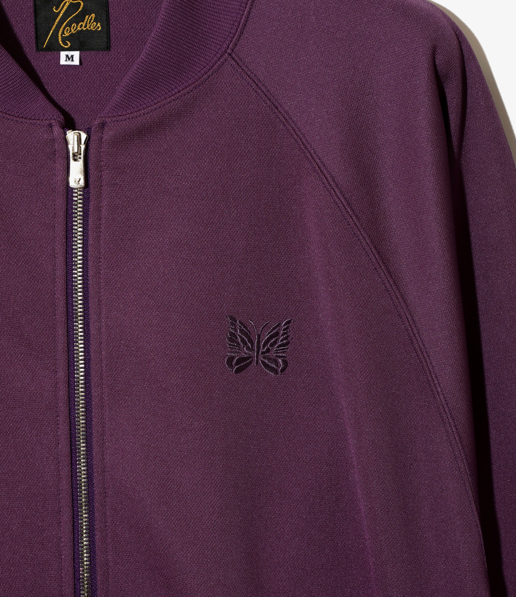 Dolman Sleeve Track Jacket - Purple - Poly Smooth - Image 2