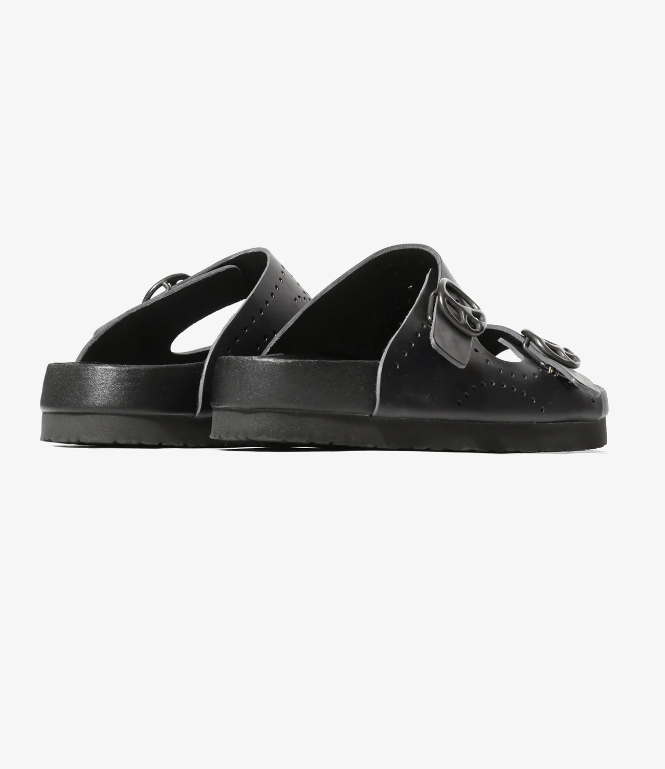 Double Strap Sandal - Black - Cowhide Lthr. - Image 6